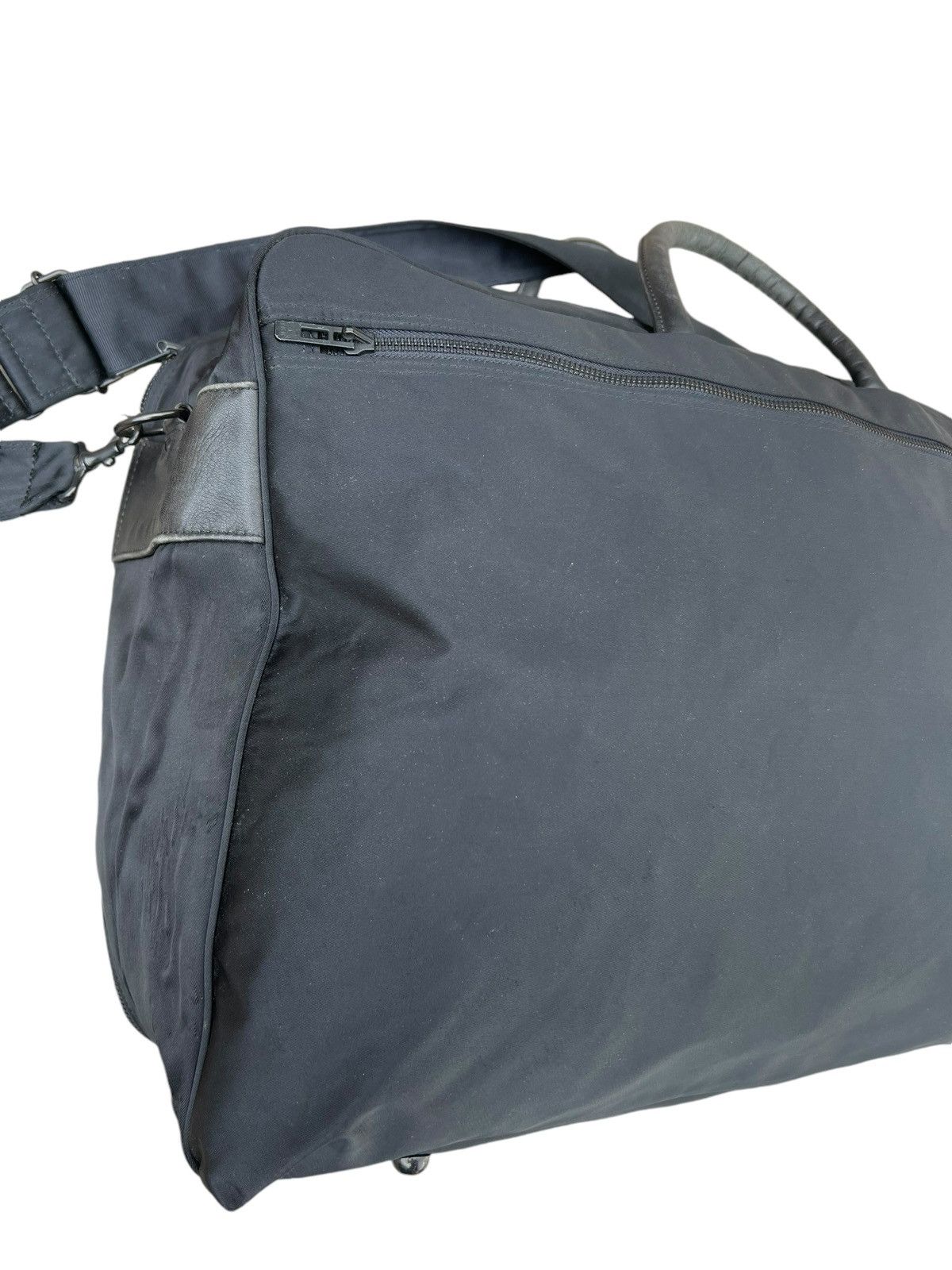 Barneys New York Vintage 90s Barneys New York Leather Nylon 2 Way Bag Huge Size ONE SIZE - 13 Thumbnail