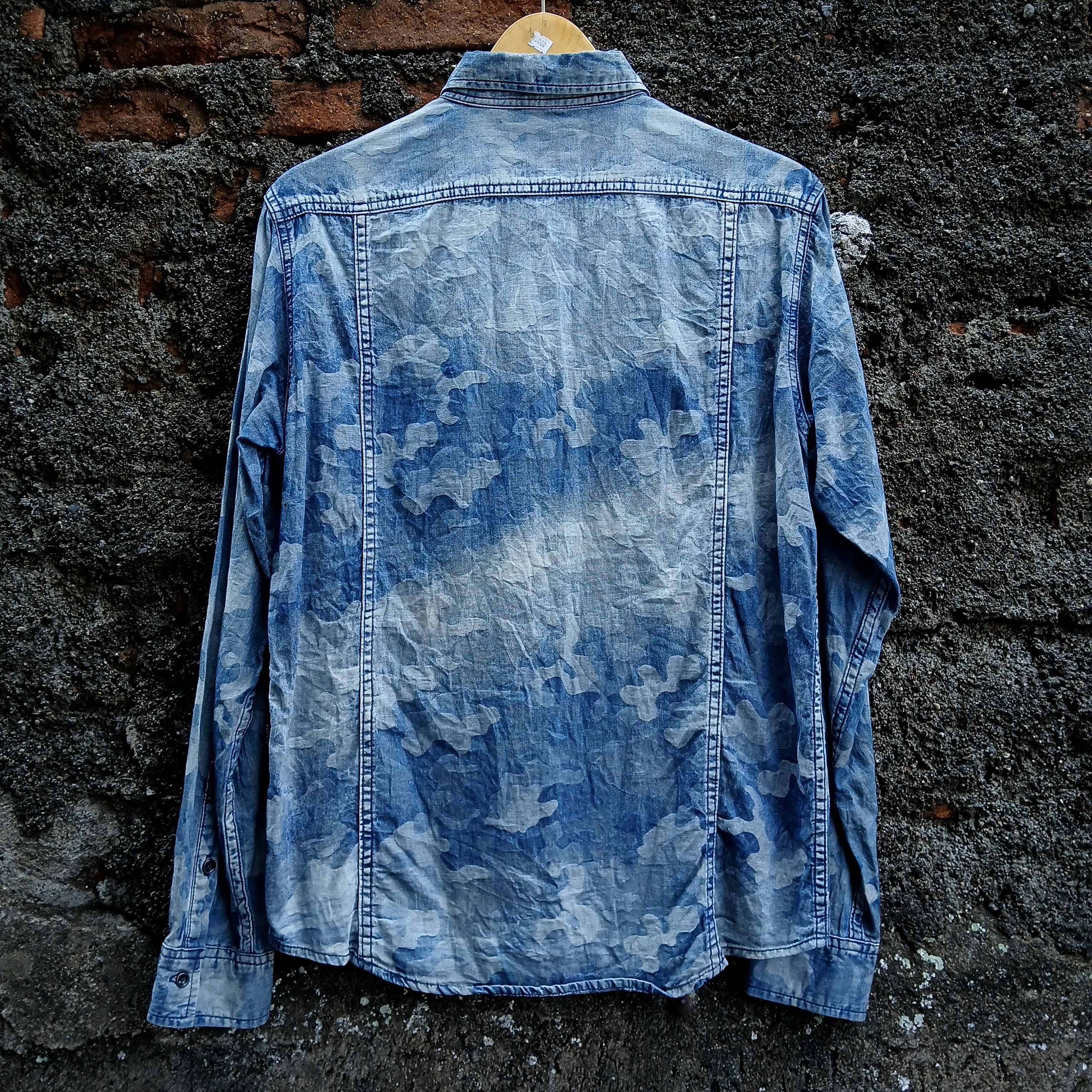 Japanese Brand Vintage shirts voguish camo denim japan Size US M / EU 48-50 / 2 - 2 Thumbnail