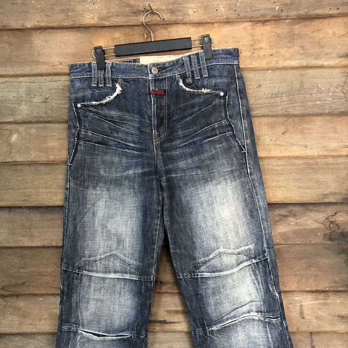 Marithe + Francois Girbaud DL Marithe Francois Girbaund faded Black Denim Pants #7317 Size US 31 - 2 Thumbnail