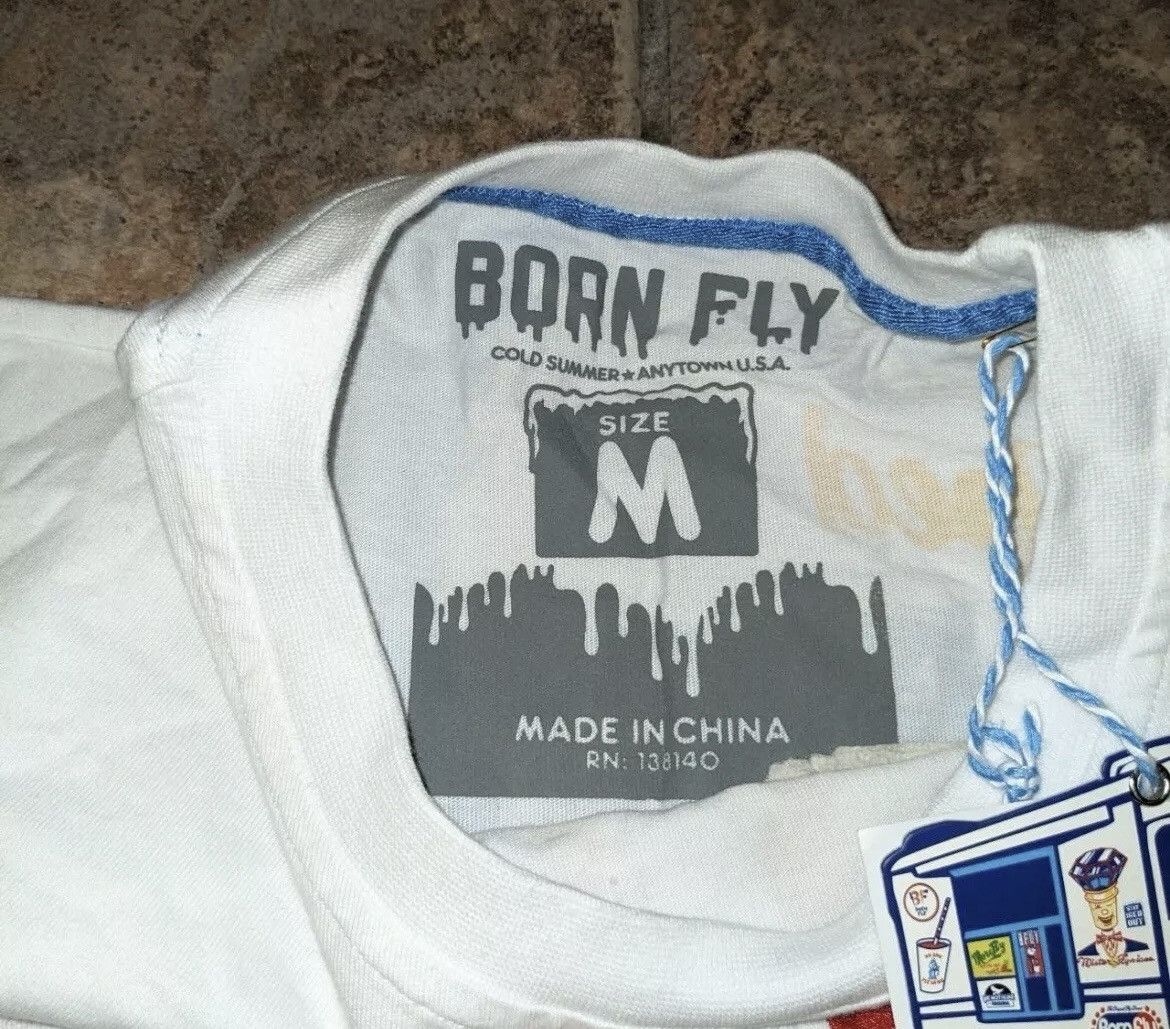 Born Fly × Designer Bornfly Ice Ceam T-shirt *RARE* Size US M / EU 48-50 / 2 - 3 Thumbnail