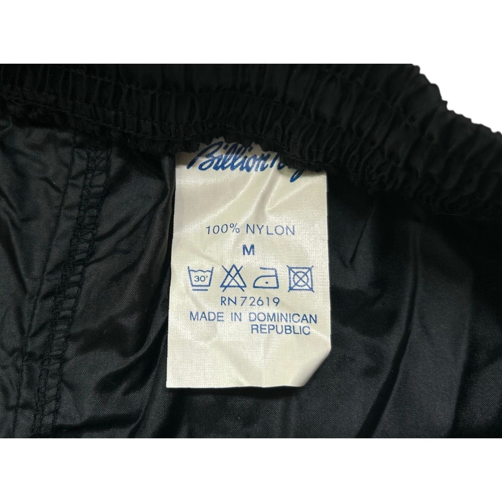 Vintage VINTAGE Billion Bay Windbreaker Pants Mens M Black Nylon 90s Deadstock NWT Size US 31 - 7 Thumbnail