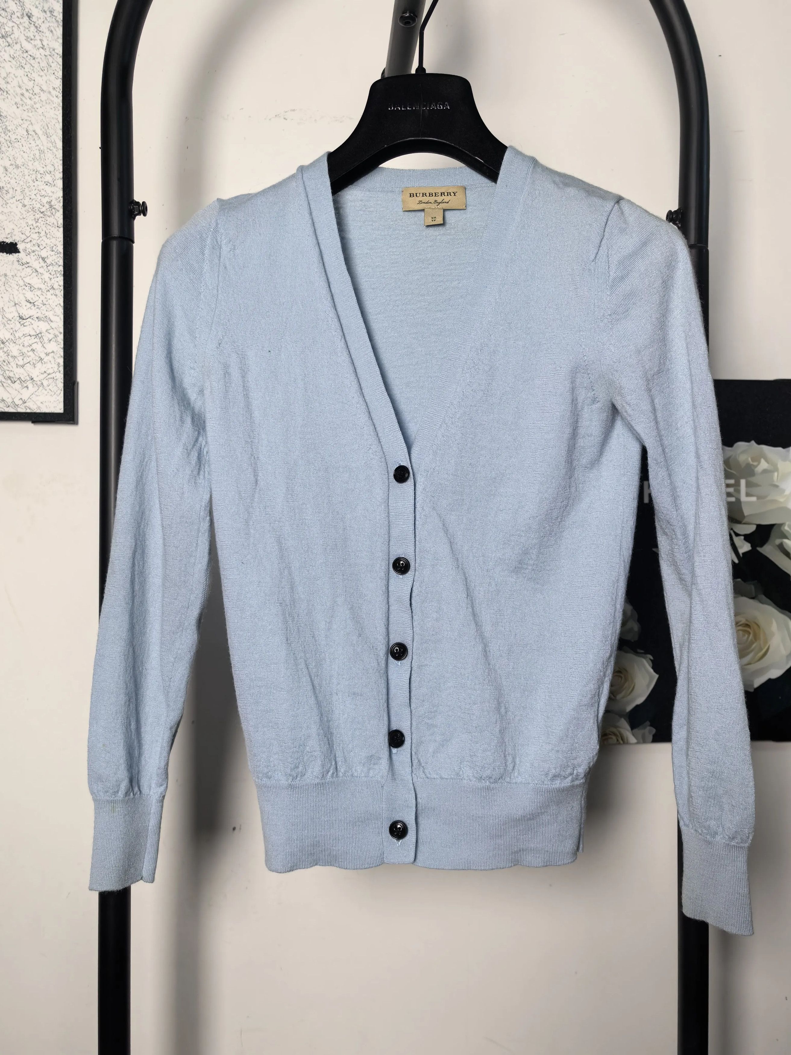 Burberry Burberry Wool White Sweater s Men Size US S / EU 44-46 / 1 - 1 Thumbnail