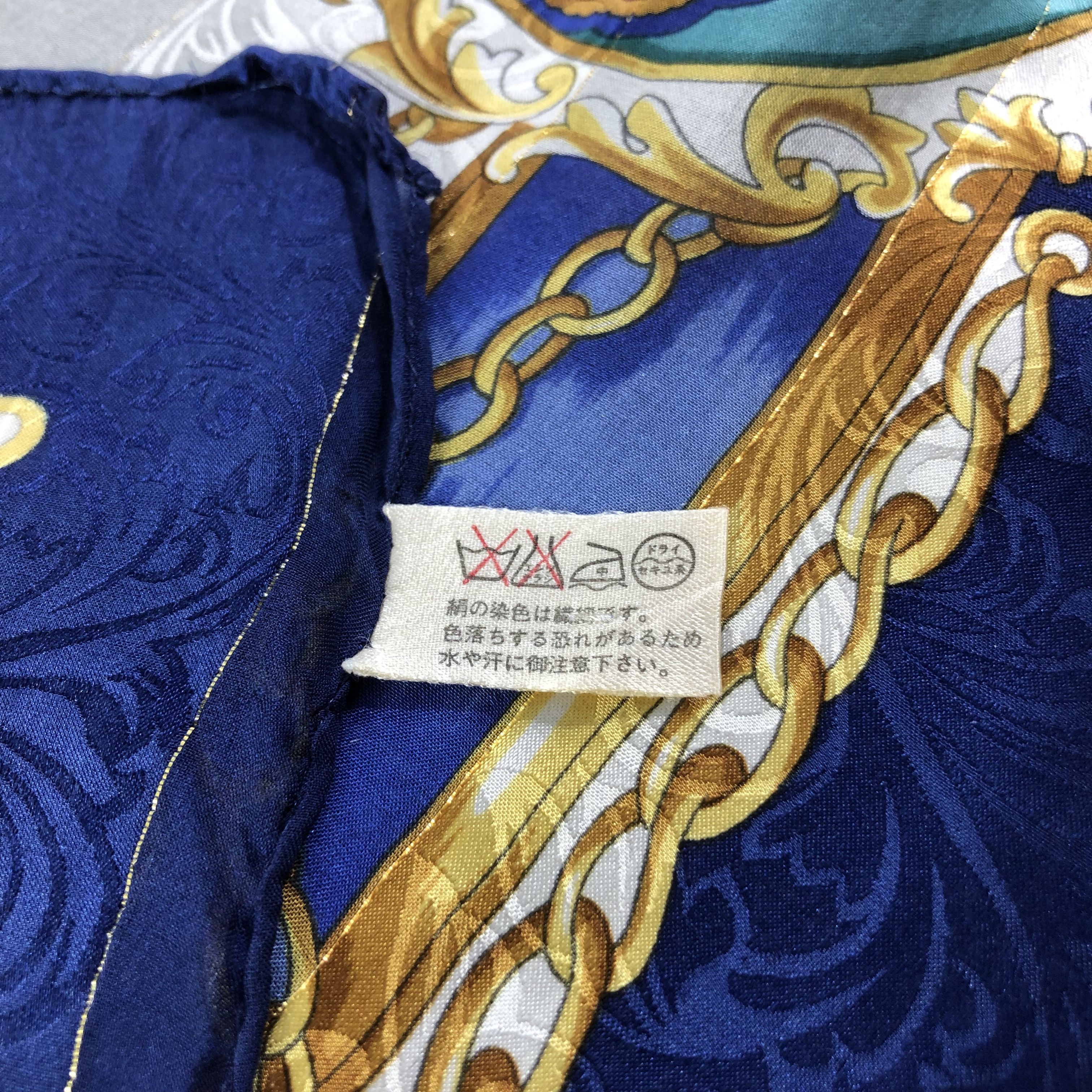 Vintage Polo Mallet Luxury Silk Scarf M660 Size ONE SIZE - 5 Thumbnail