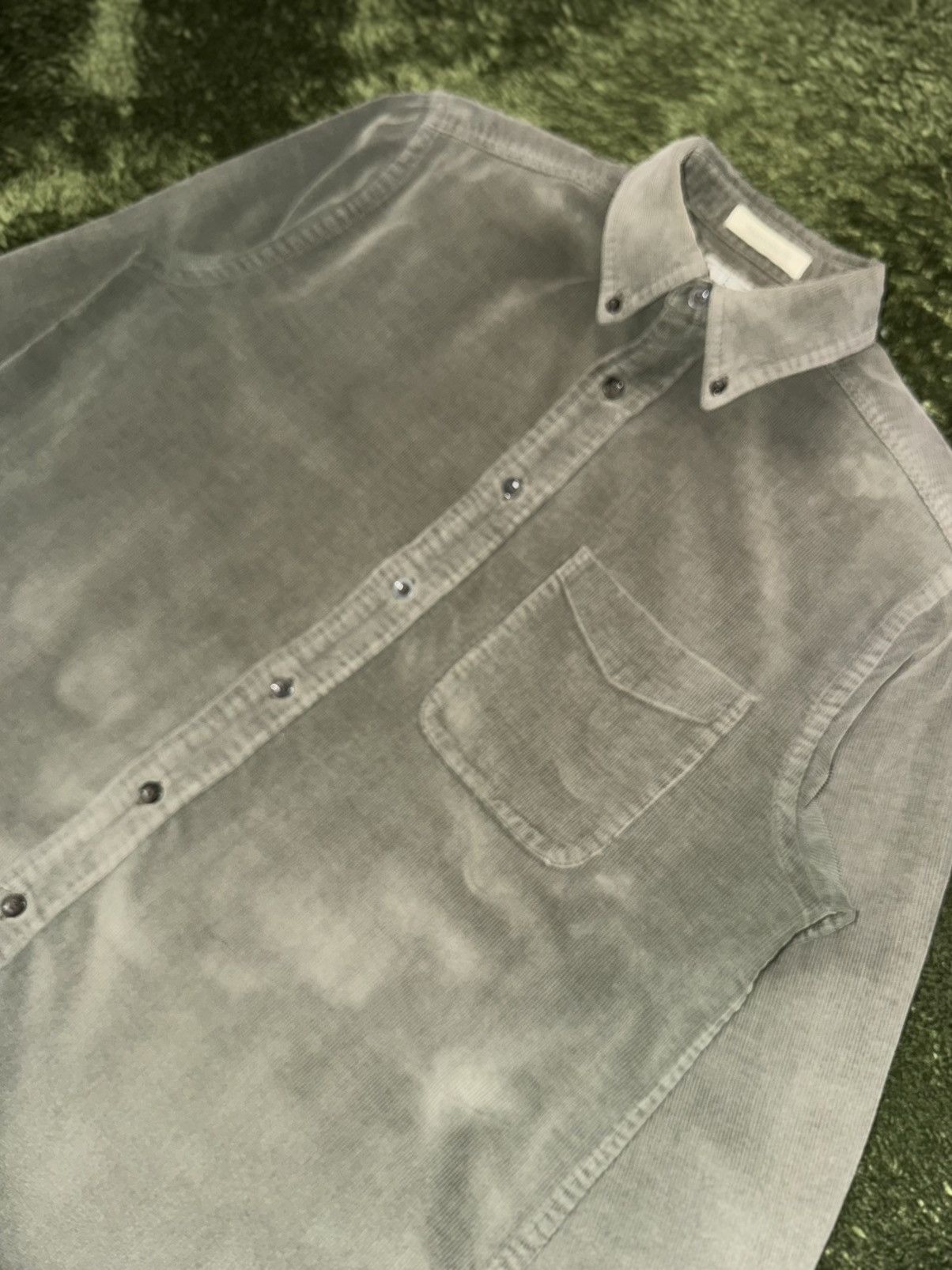 L.L. Bean [S] VTG L.L.Bean Pocket Detail Corduroy Shirt Olive Size US S / EU 44-46 / 1 - 4 Thumbnail
