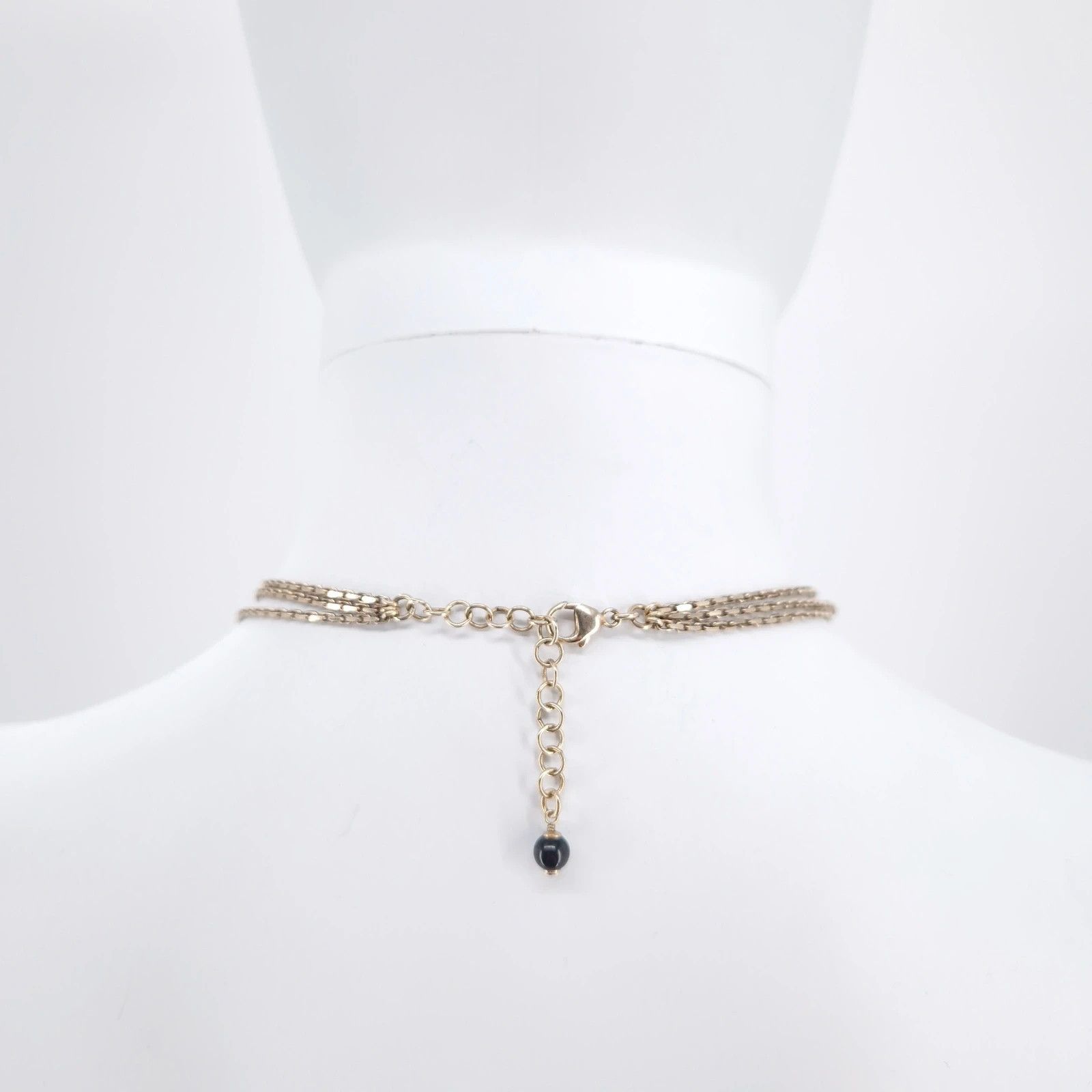 Chanel Chanel Crystal CC Pendant Triple Chain Necklace Size ONE SIZE - 5 Thumbnail