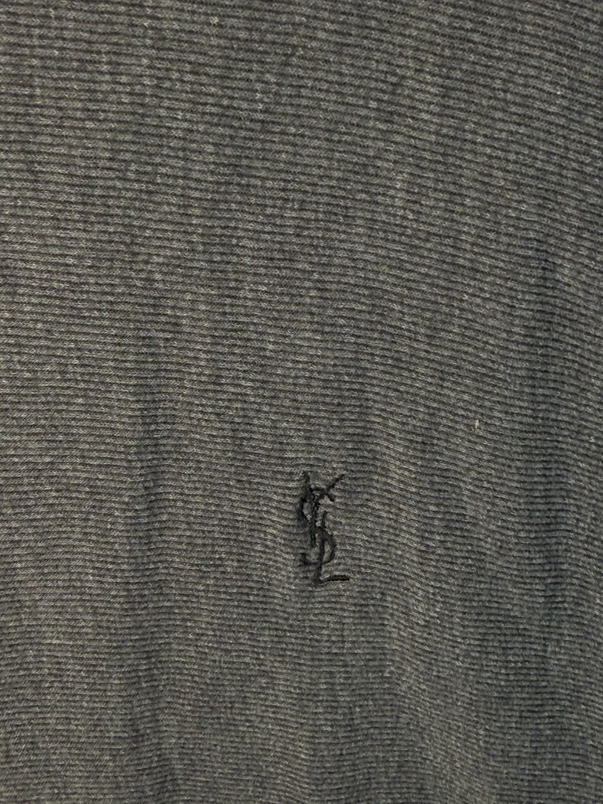 Yves Saint Laurent 90s YSL Polo Shirt Grey YSL Shirt YSL Tee Size US XL / EU 56 / 4 - 4 Thumbnail