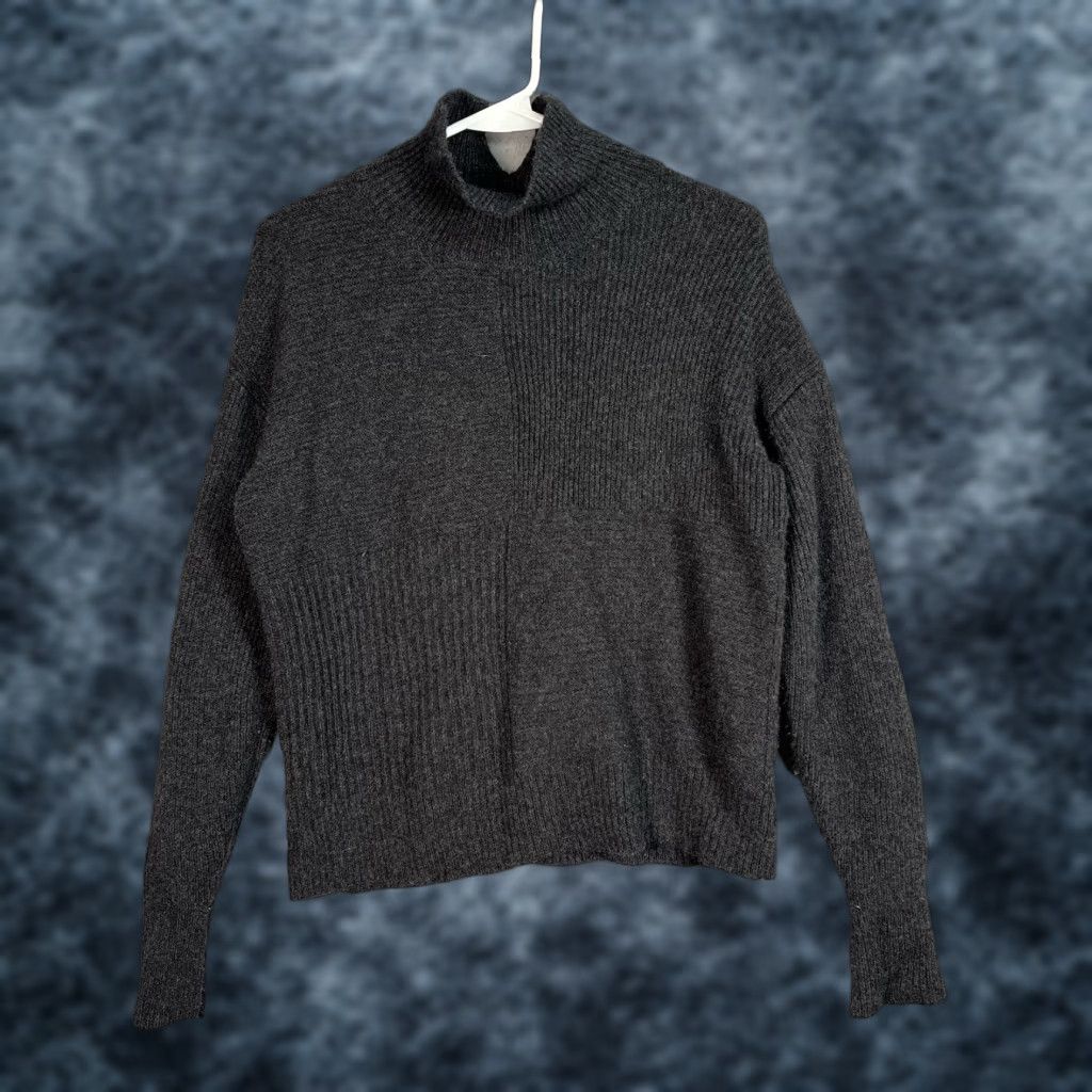 Everlane Everlane Cashmere Blend High Neck Knit Sweater Womens XS Gray Pullover Long Sleeve Size XS / US 0-2 / IT 36-38 - 1 Thumbnail