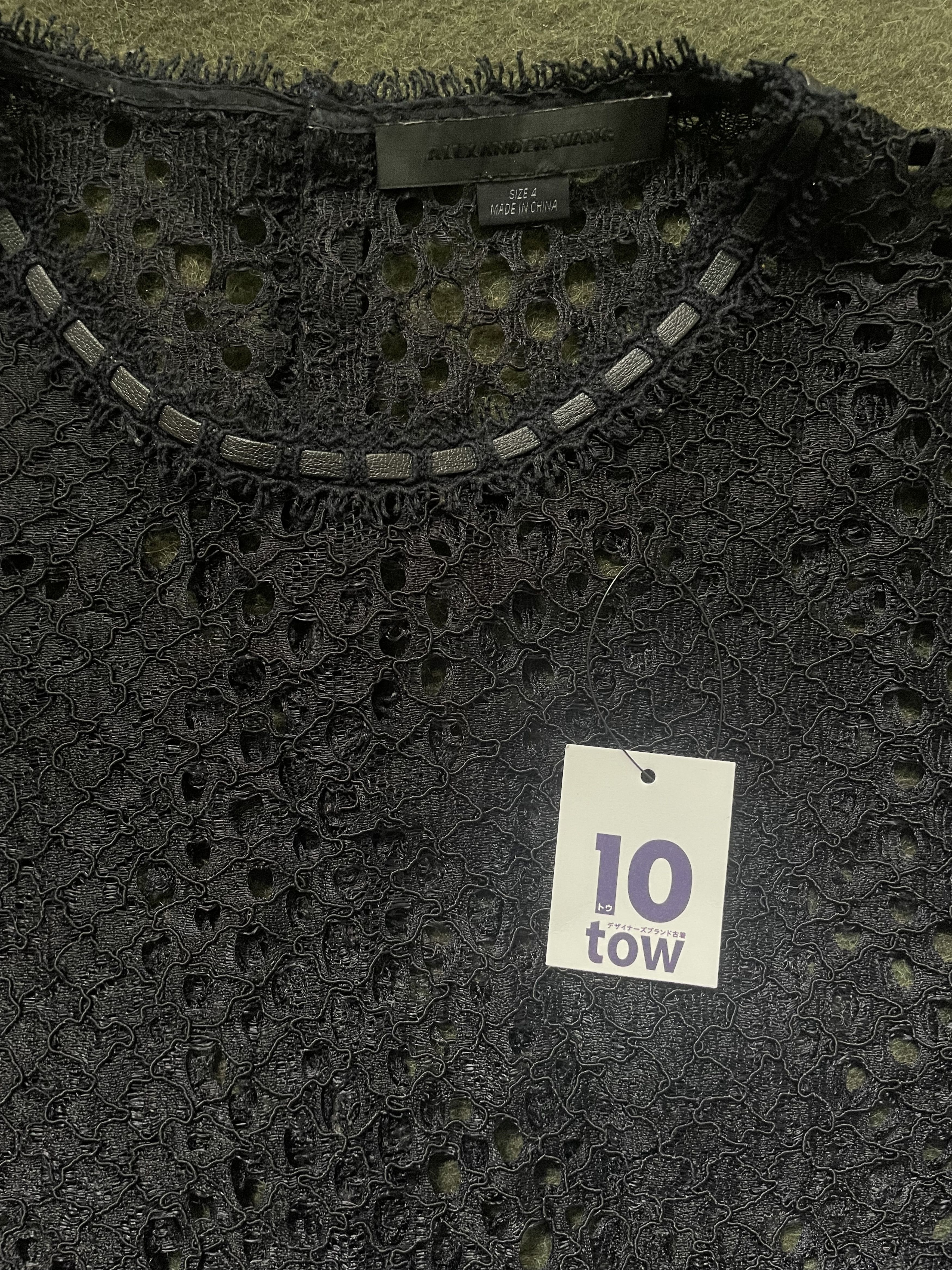 Alexander Wang Lace Mesh Longsleeve Top Size M / US 6-8 / IT 42-44 - 4 Thumbnail