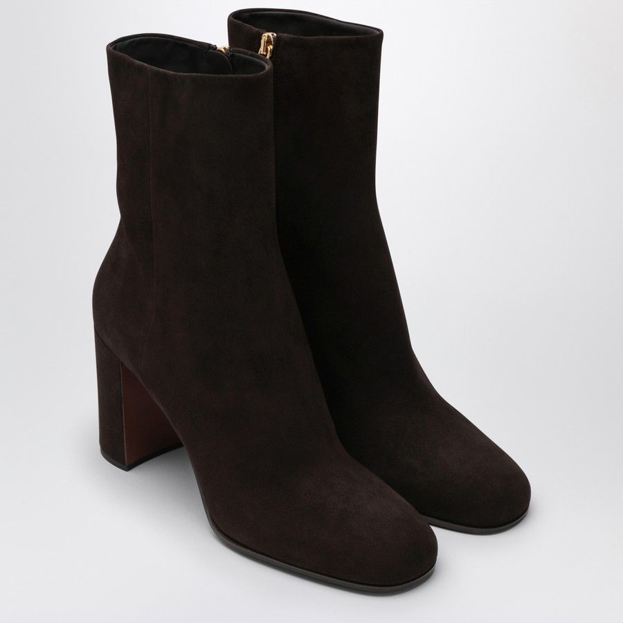 Prada o1d2blof0924 Suede Boots in Dark Brown Size US 7.5 / IT 37.5 - 2 Thumbnail