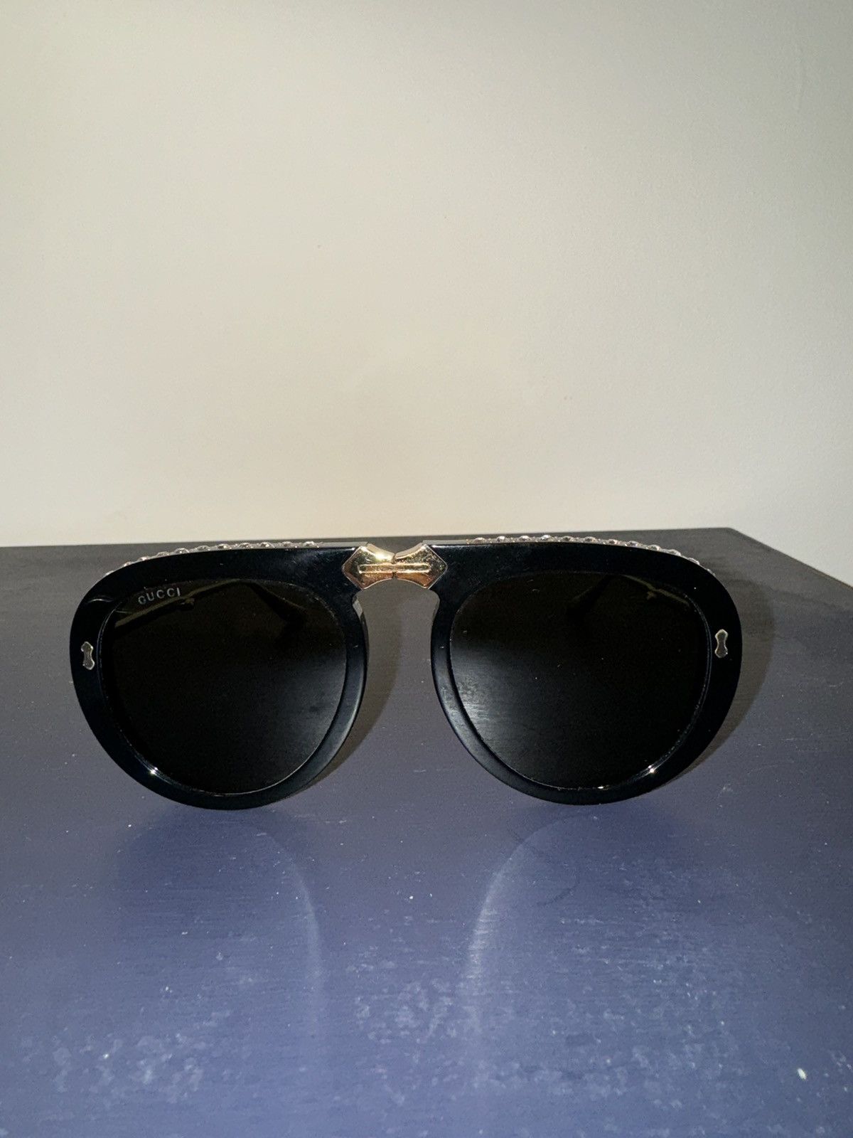Gucci Gucci Crystal Aviators Size ONE SIZE - 4 Thumbnail