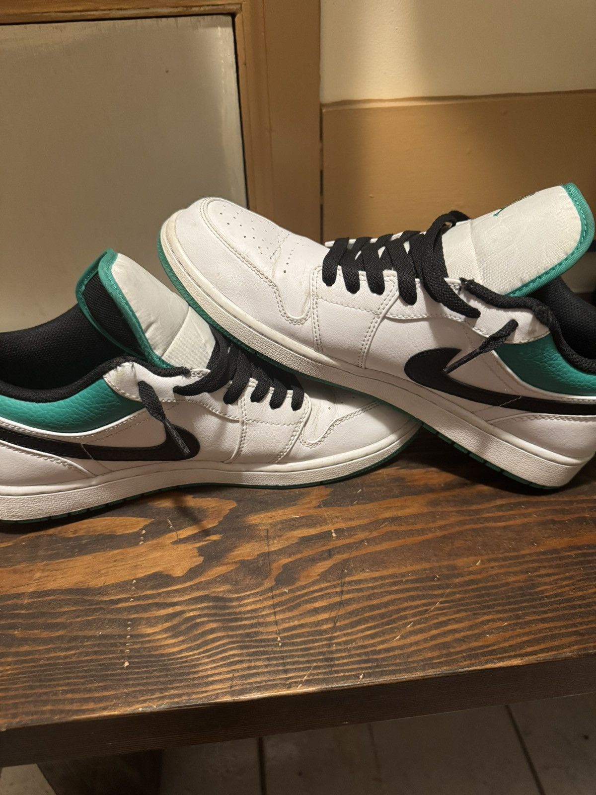 Jordan Brand Jordan 1 Low White Lucky green Size US 10.5 / EU 43-44 - 6 Thumbnail