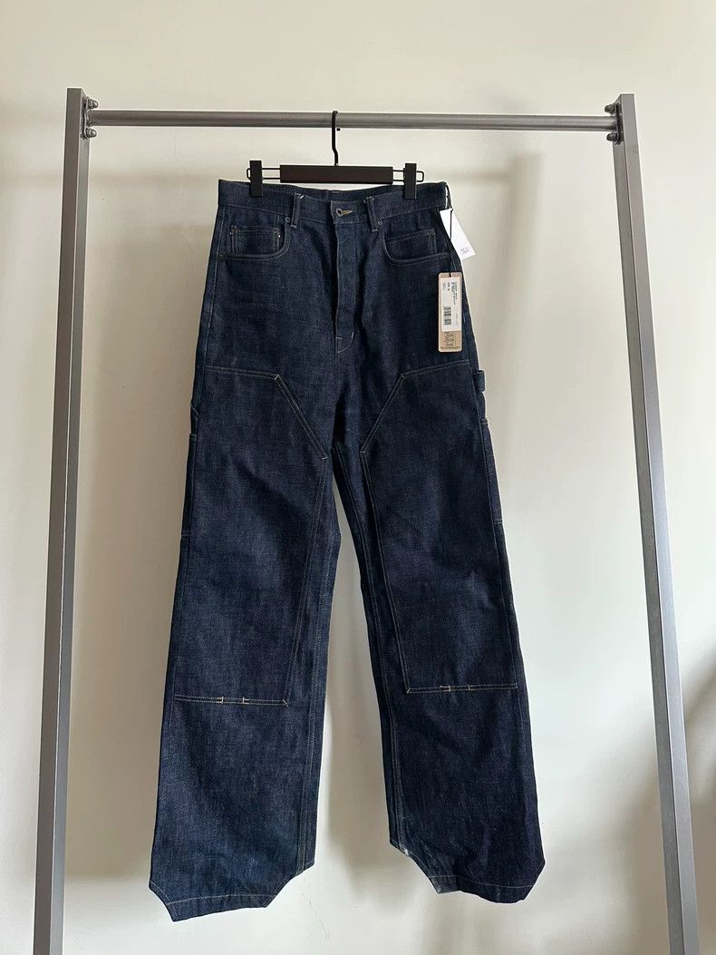 Rick Owens Drkshdw Rick Owens Drkshdw Blue Denim Double Knee Pants Size US 30 / EU 46 - 1 Thumbnail