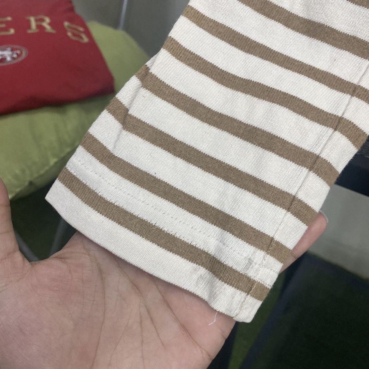 Margaret Howell MHL Margaret Howell Striped Long Sleeve Breton Tee Size US S / EU 44-46 / 1 - 5 Thumbnail