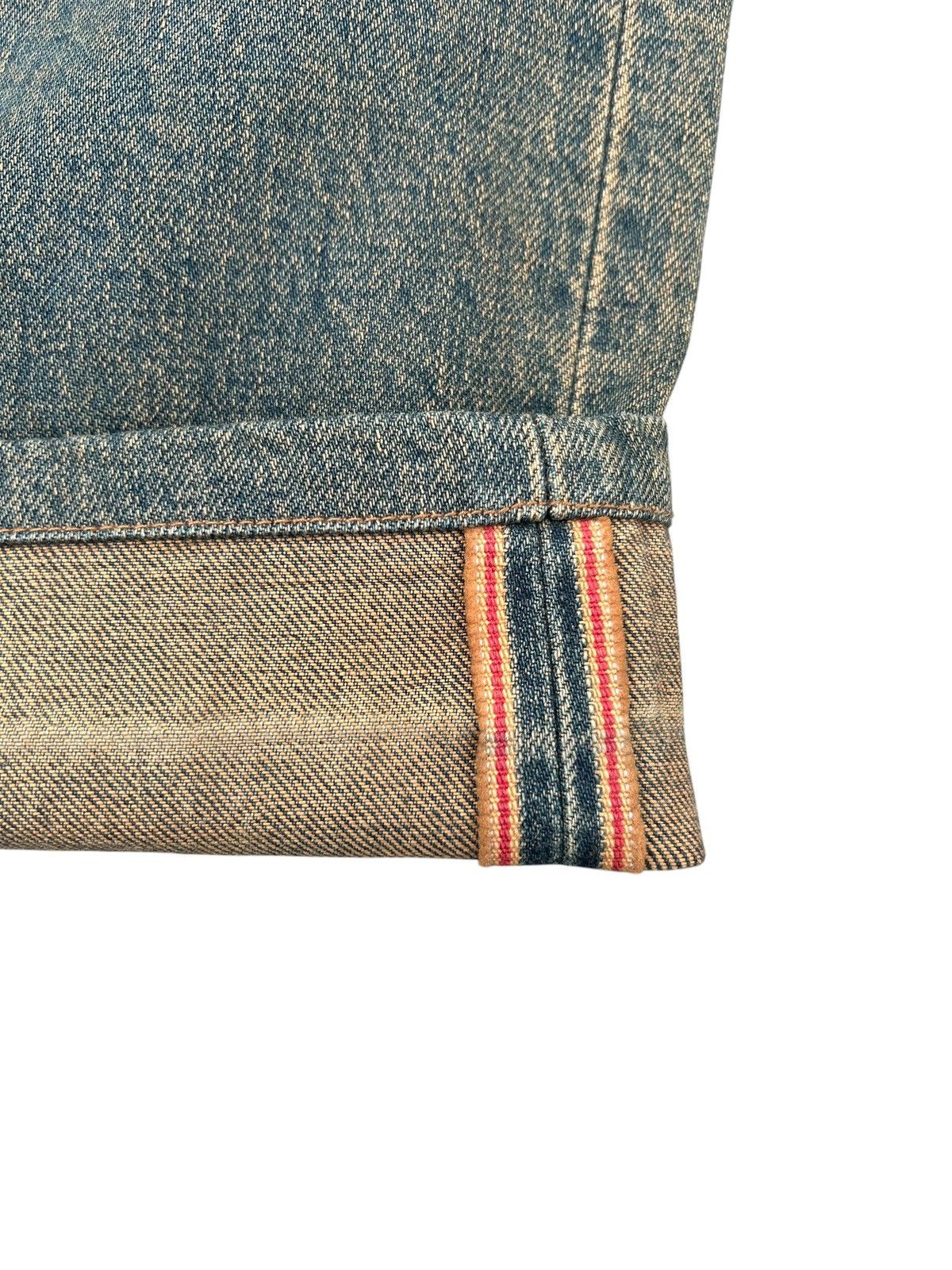 Kapital VINTAGE WRANGLER SELVEDGE BAGGY RUSTY DENIM JEANS Size US 33 - 3 Thumbnail