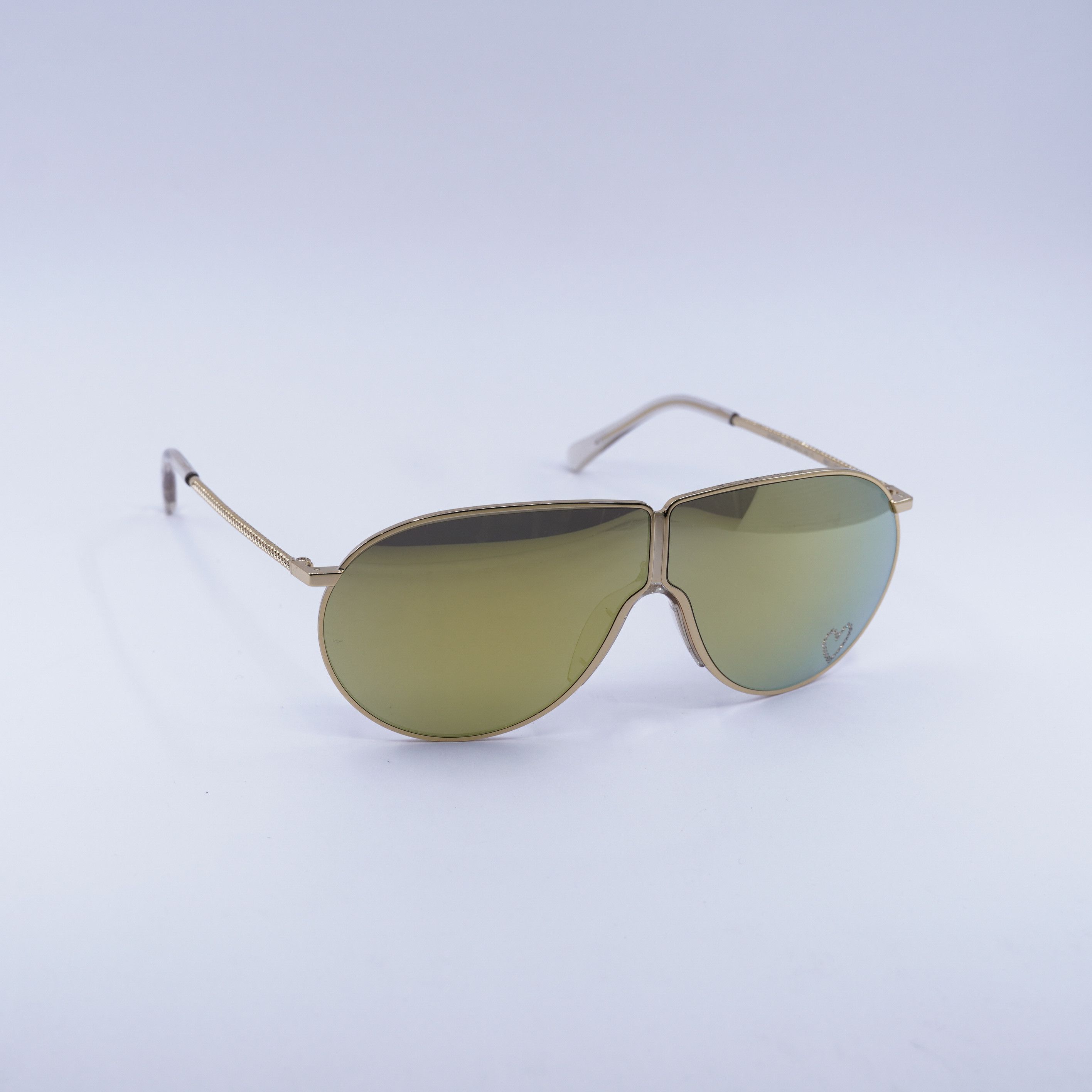 Stella McCartney Stella McCartney SC40064I 30C Sunglasses Gold Shield Frame Size ONE SIZE - 7 Thumbnail