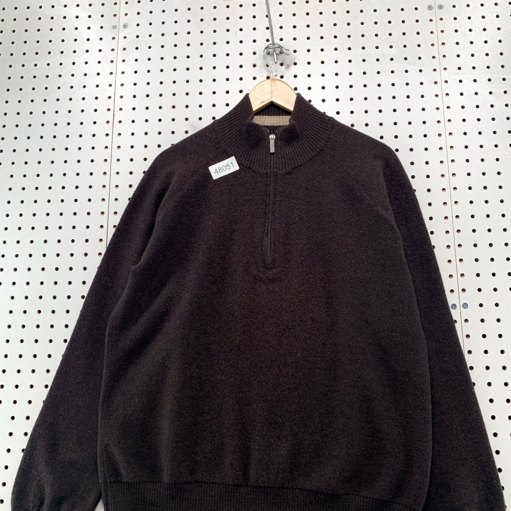 Smartwool SmartWool Sweater Mens Large 1/4 Zip Pullover Brown 100% Merino Wool Mock Neck Casual Knit Long Sleeve Winter Fall Spring Adults Mens Size US L / EU 52-54 / 3 - 5 Thumbnail