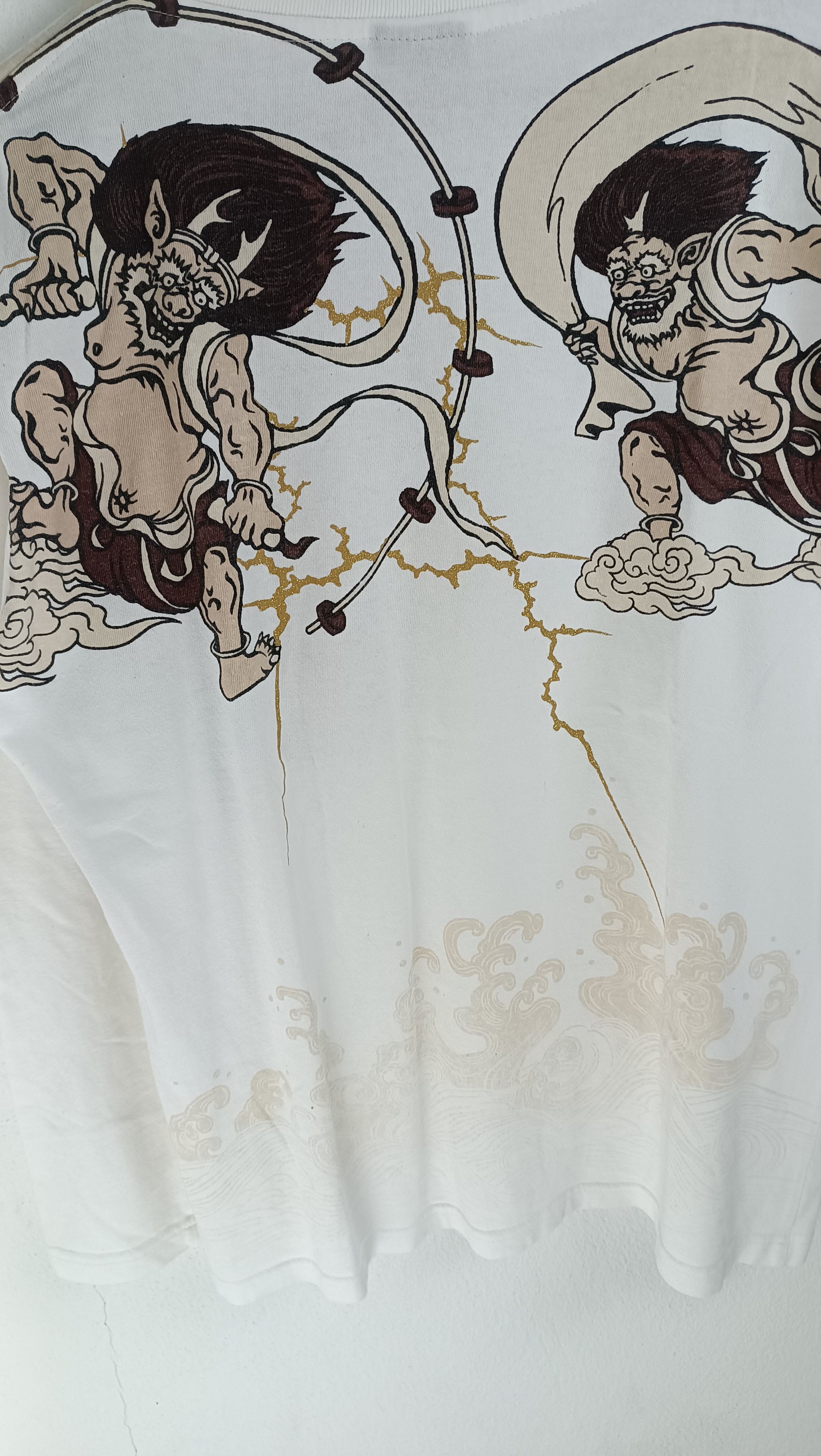 Japanese Brand VINTAGE FUJIN RAIJIN SUKAJAN MONSTER TALE JAPAN VERY RARE Size US L / EU 52-54 / 3 - 14 Thumbnail