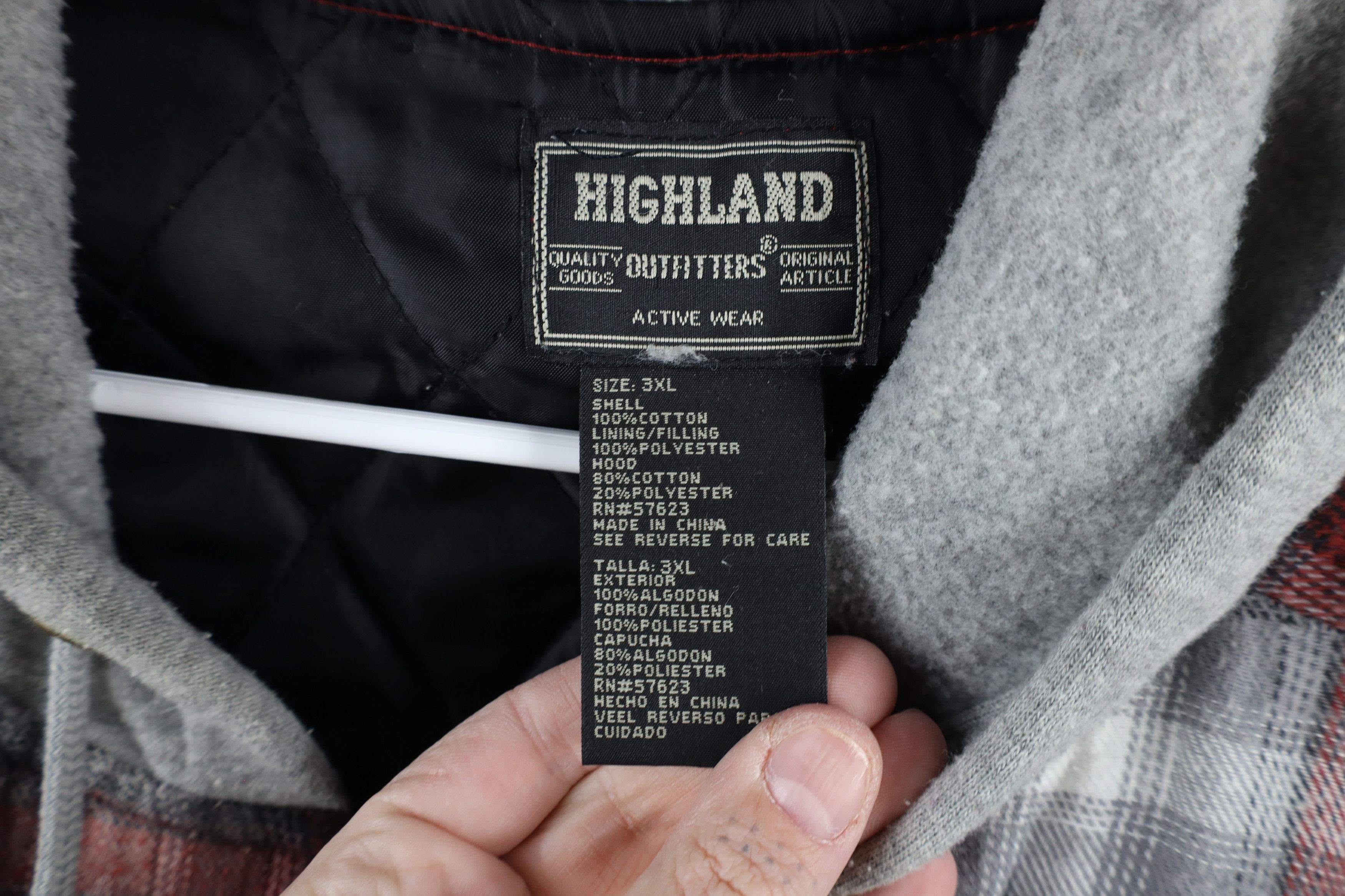 Vintage Vintage 90s Streetwear Flannel Hooded Full Zip Shirt Jacket Size US XXL / EU 58 / 5 - 7 Thumbnail