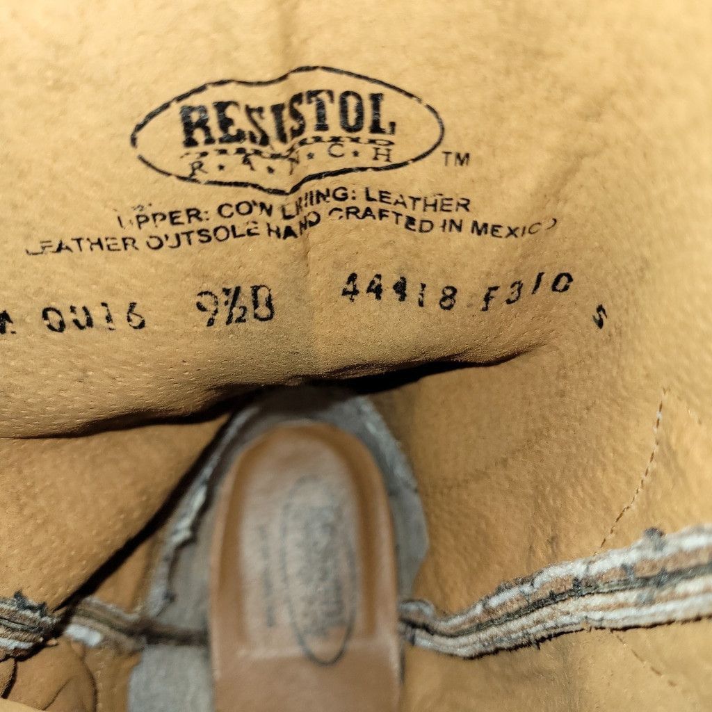 Other Resistol Handcrafted Genuine Leather Brown Boots M0016 9.5B Size US 9.5 / EU 42-43 - 9 Thumbnail