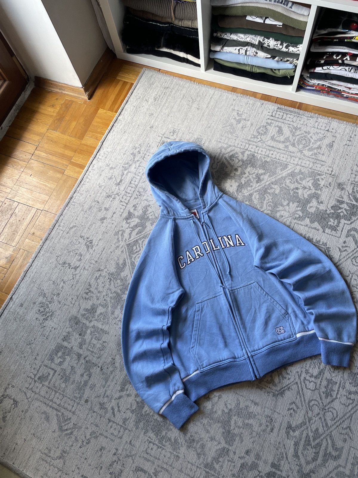 Japanese Brand × Nike × Vintage Vintage Nike Zip Hoodie Carolina Boxy Cropped Japanese Drill Size US S / EU 44-46 / 1 - 3 Thumbnail