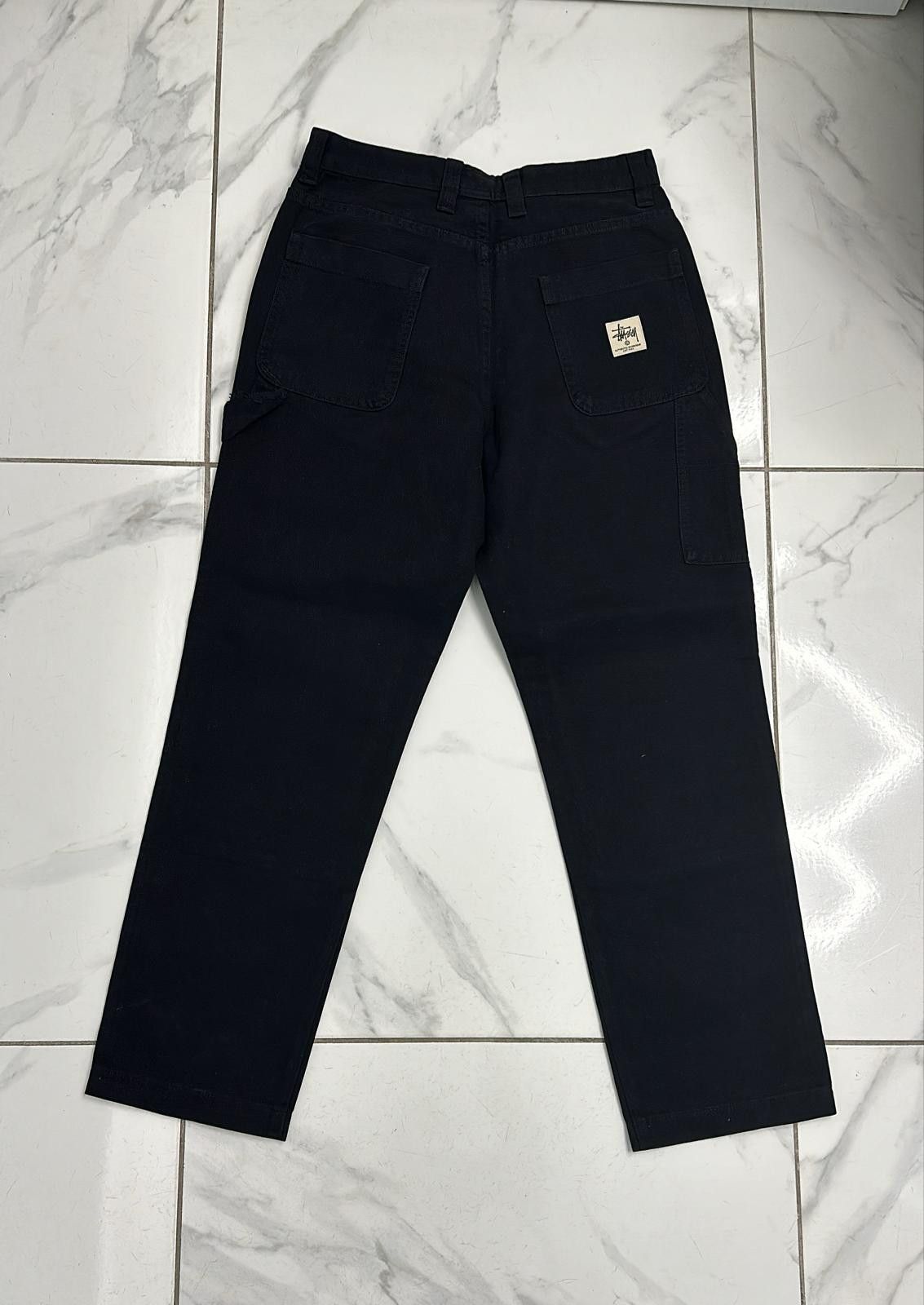 パンツ stussy double knee black 32 Stussy Double Knee Checkered Work Pants Carpenter Black