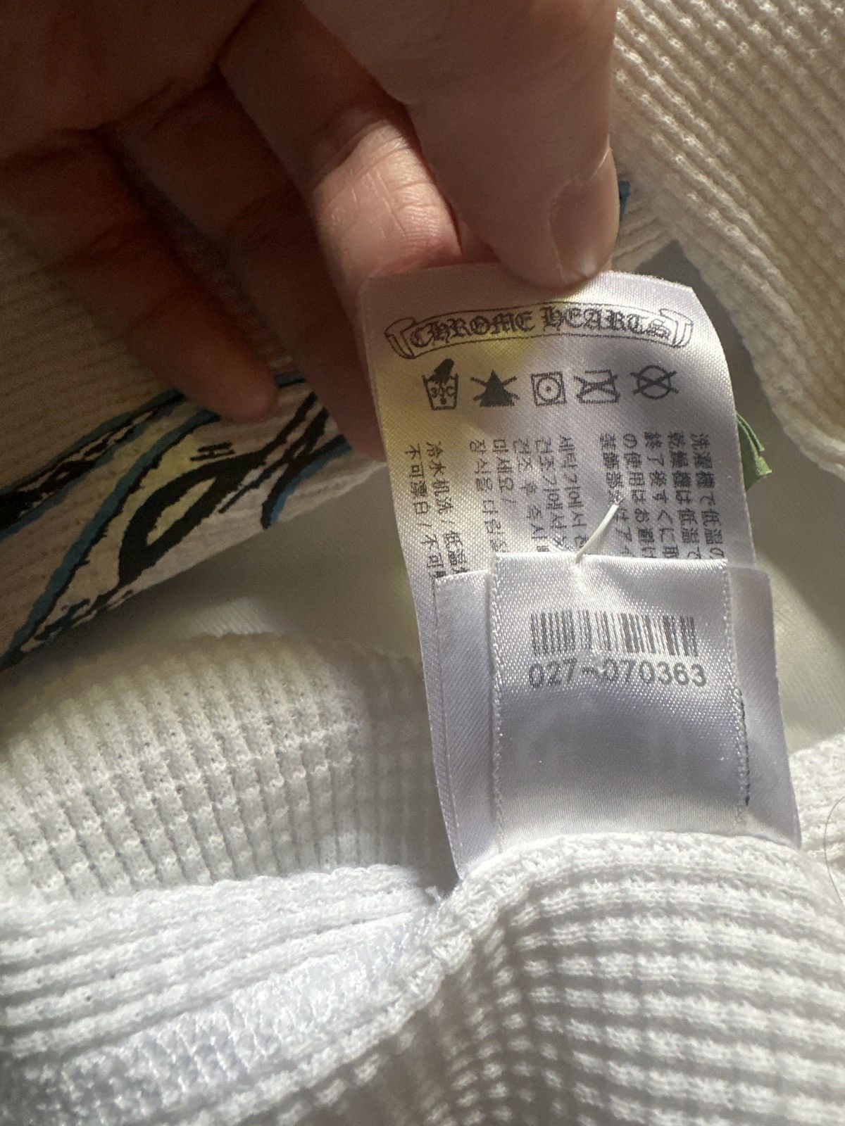 Chrome Hearts Chrome Hearts Sinister Thermal Crewneck White Size Medium Size US M / EU 48-50 / 2 - 13 Thumbnail