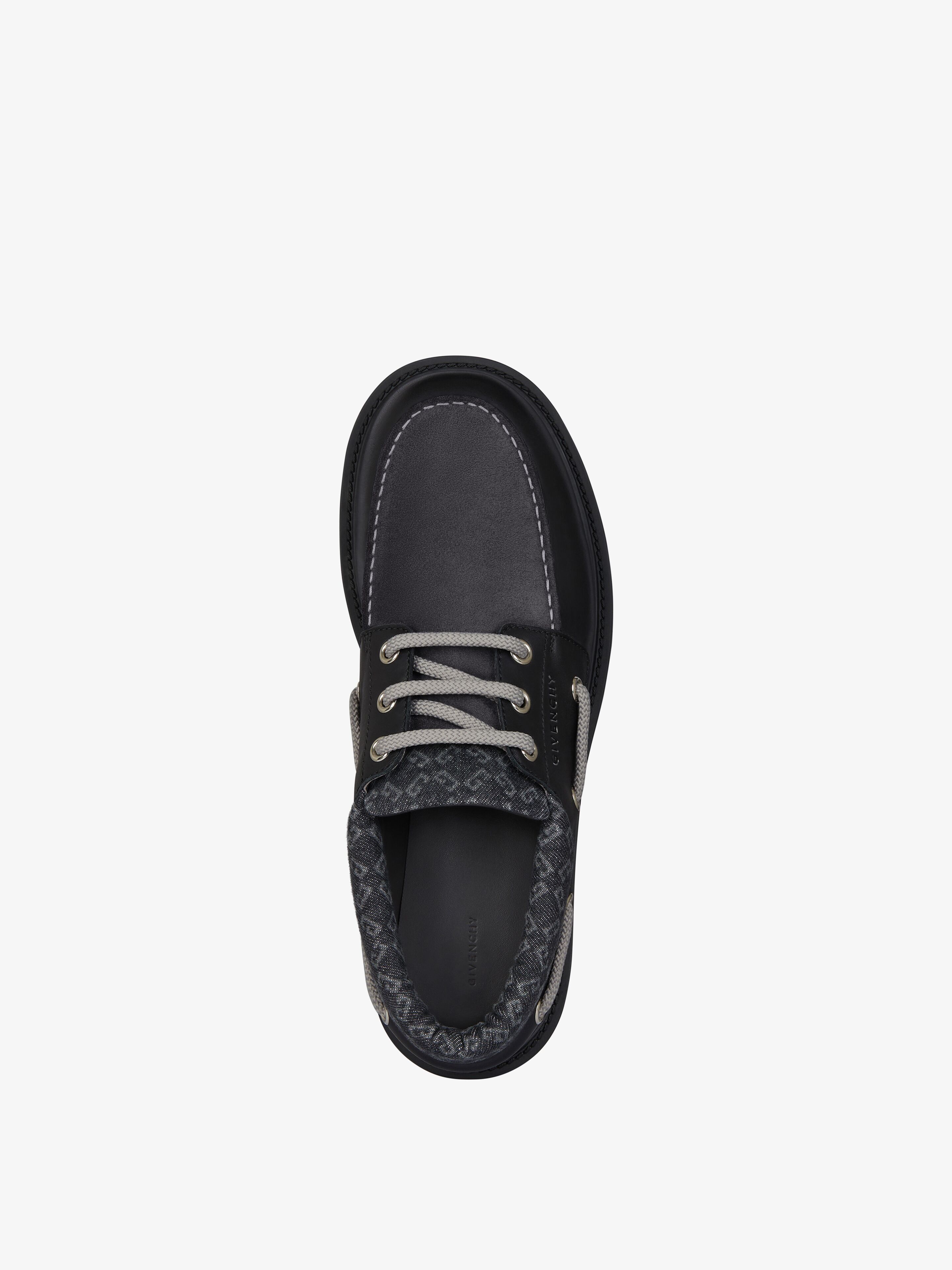 Givenchy o1srvl11e1225 Storm Boat Shoes in Black Size US 10 / EU 43 - 4 Thumbnail