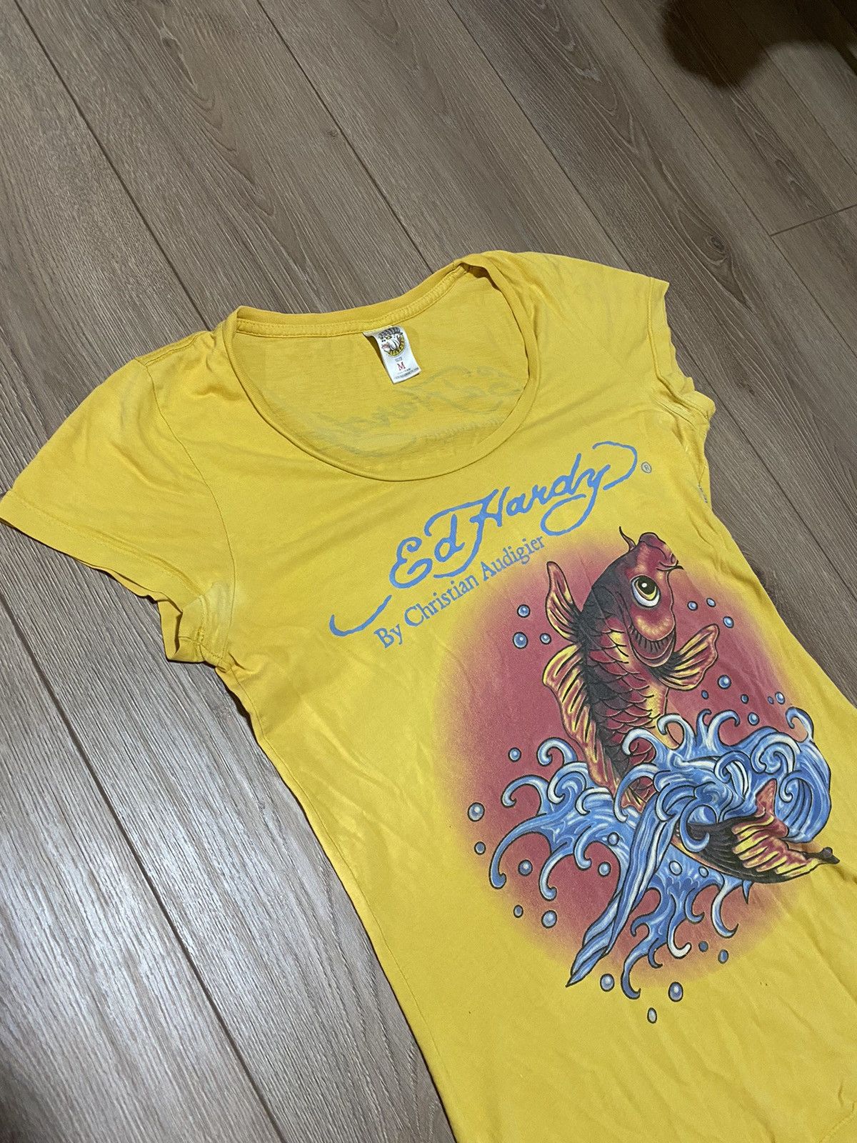 Christian Audigier Vintage Ed Hardy Graphic Tee Shirt Size M / US 6-8 / IT 42-44 - 4 Thumbnail