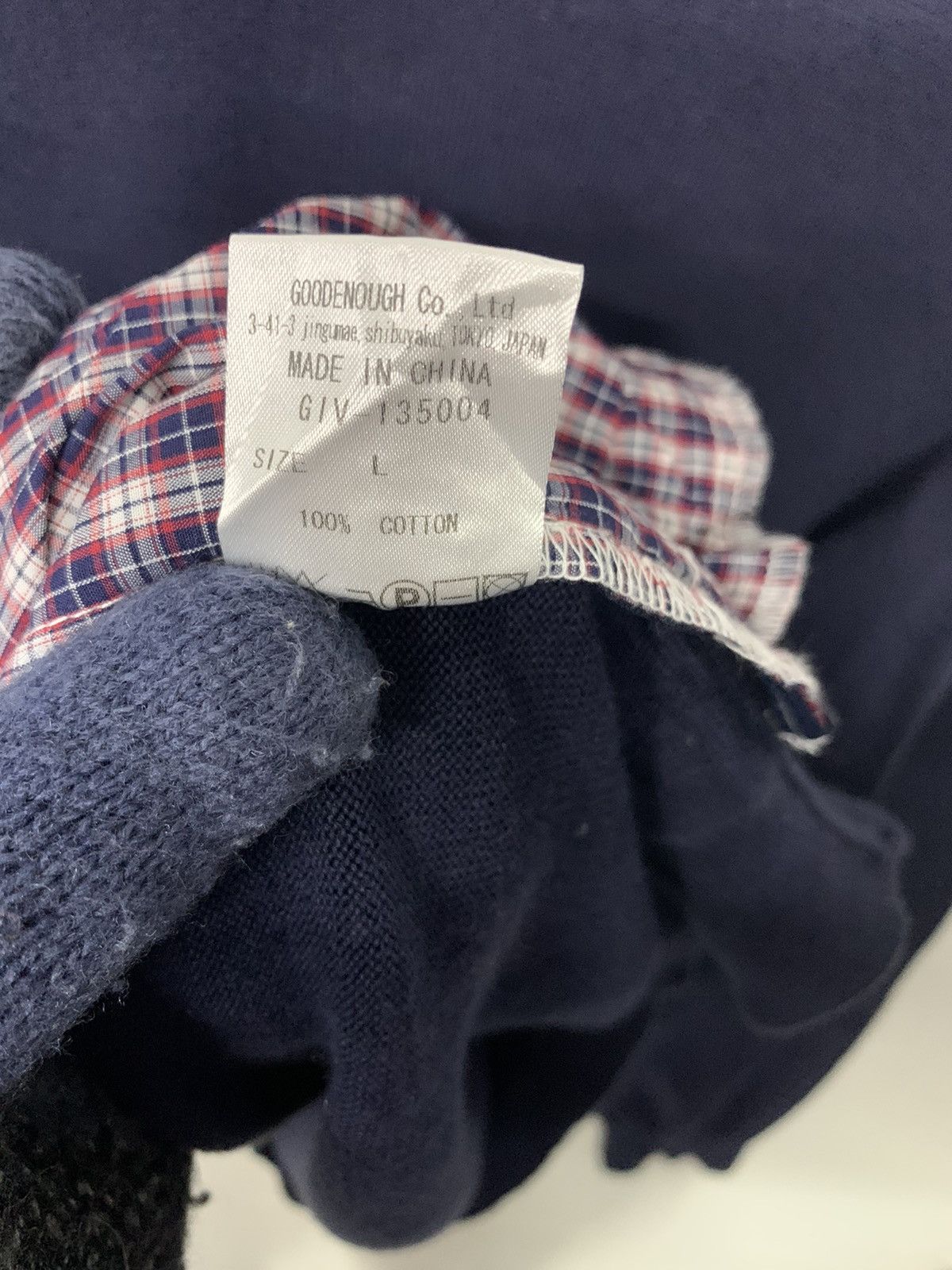 Good Enough Rare Good Enough Ivy Small Logo V-Neck Knitwear Pure Blue Size US L / EU 52-54 / 3 - 5 Thumbnail