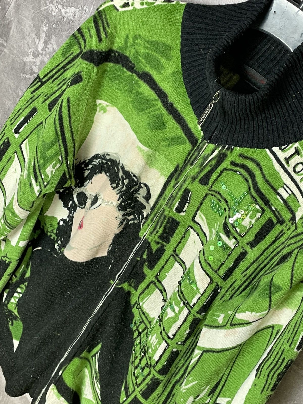 Custo Barcelona × Vintage Avant Garde Overprint Custo Barcelona Y2K Coloured Sweater Size M / US 6-8 / IT 42-44 - 9 Thumbnail