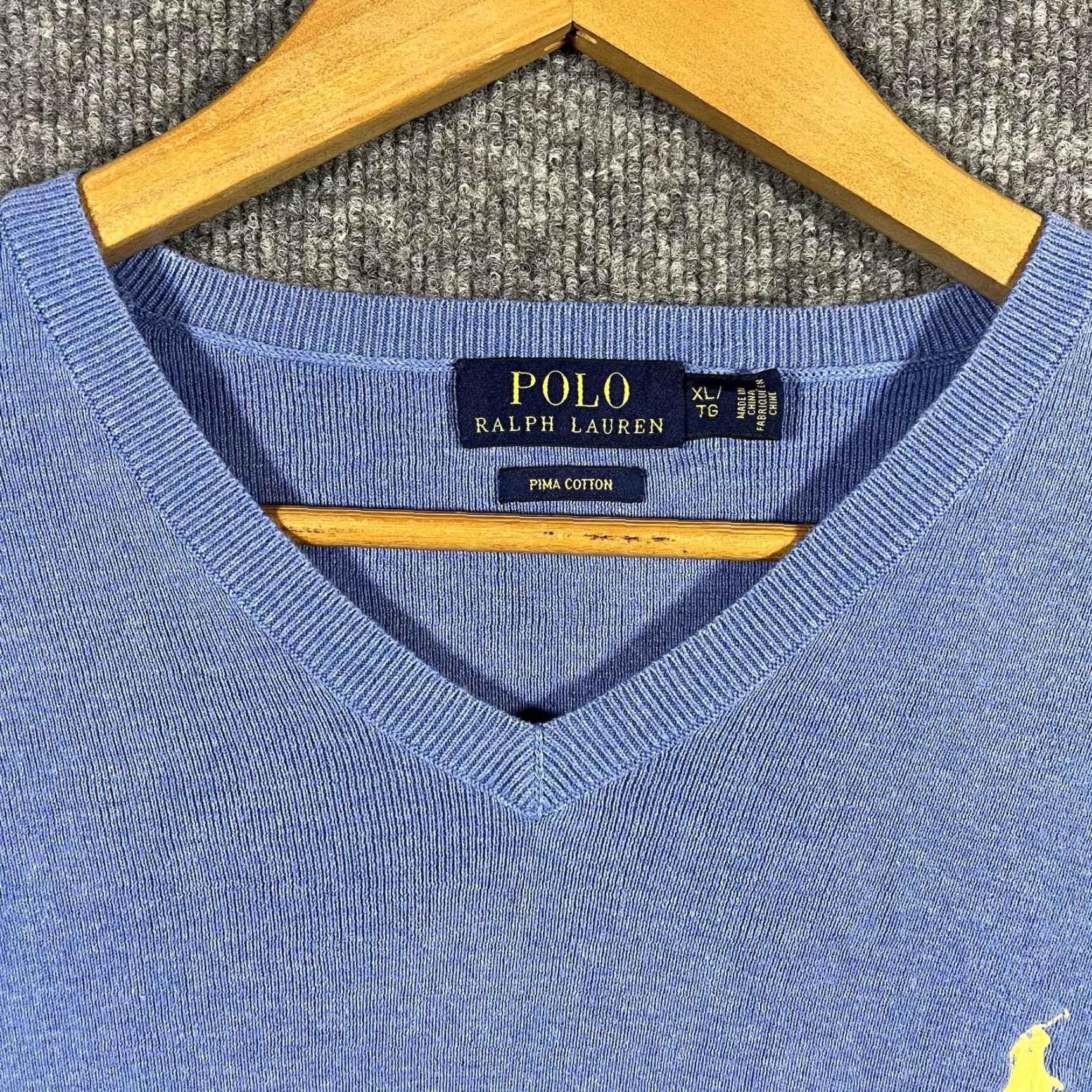 Polo Ralph Lauren Polo Ralph Lauren Sweatshirt Mens XL Blue Size US XL / EU 56 / 4 - 2 Thumbnail