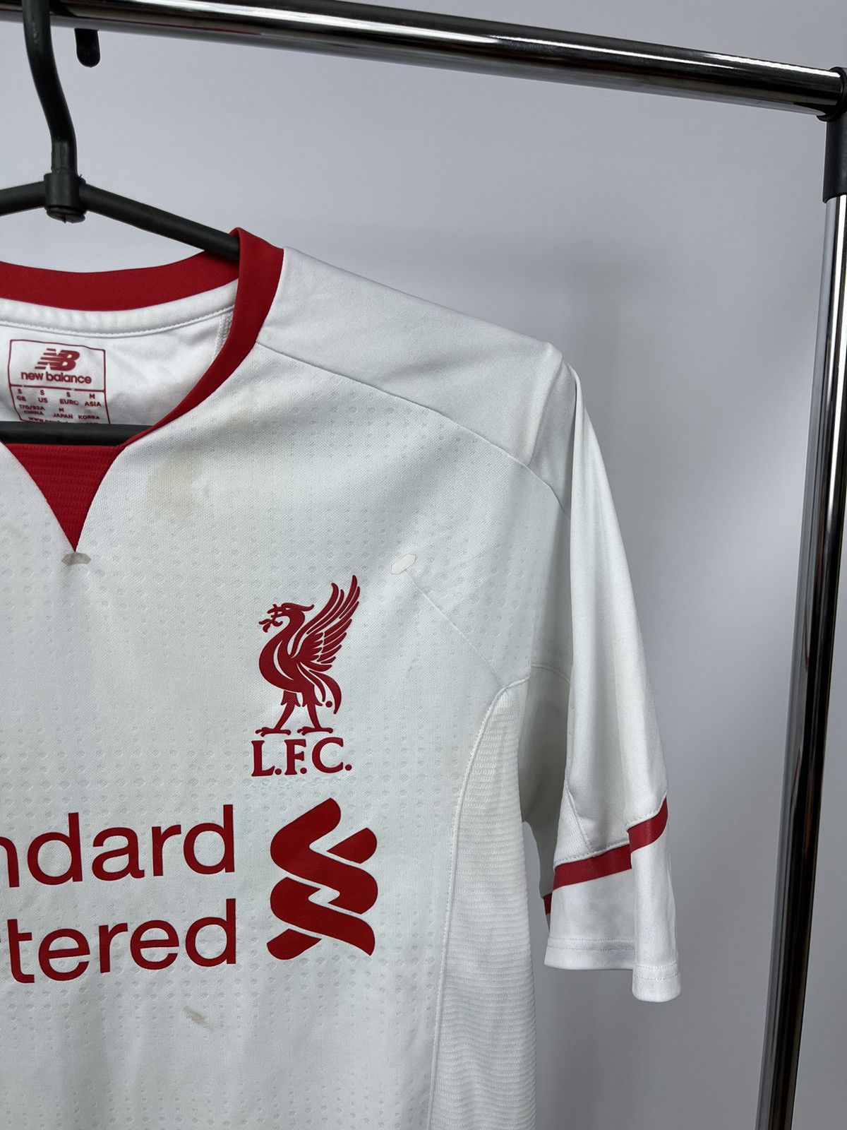 New Balance FC Liverpool 2015 2016 away Size S shirt soccer jersey Size US S / EU 44-46 / 1 - 2 Thumbnail