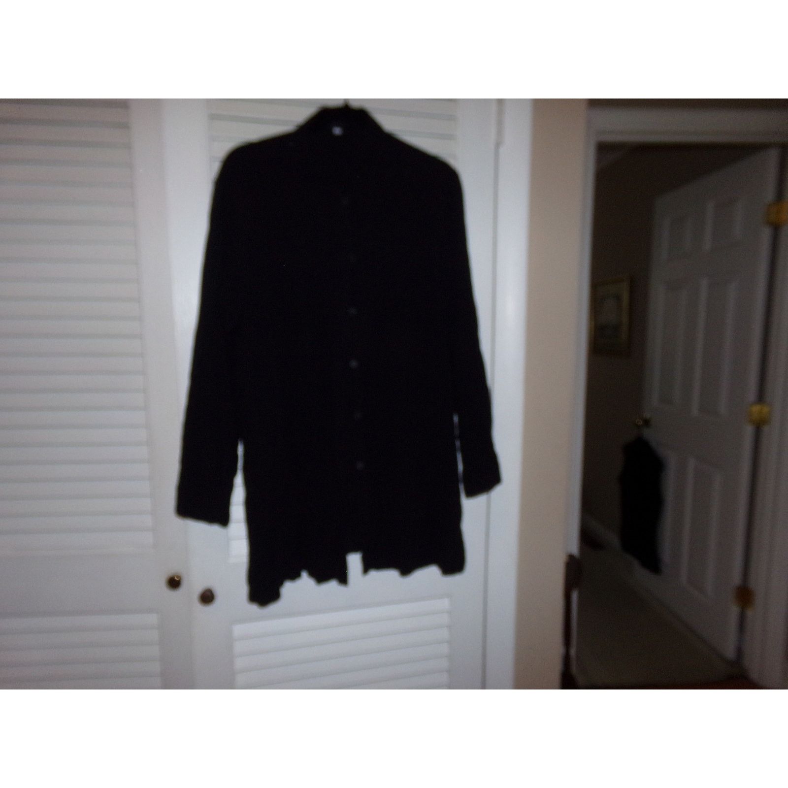 Eileen Fisher Eileen Fisher linen blend black tunic L Open sleeves slits Size L / US 10 / IT 46 - 1 Thumbnail