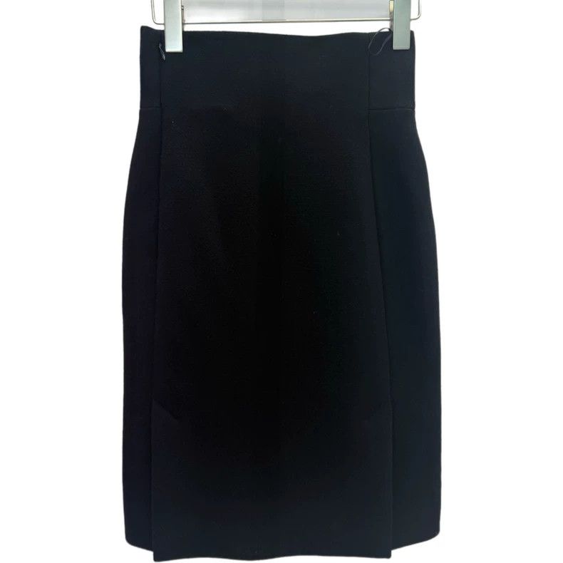 Balenciaga Balenciaga Black Wool Skirt Size 35" - 2 Thumbnail