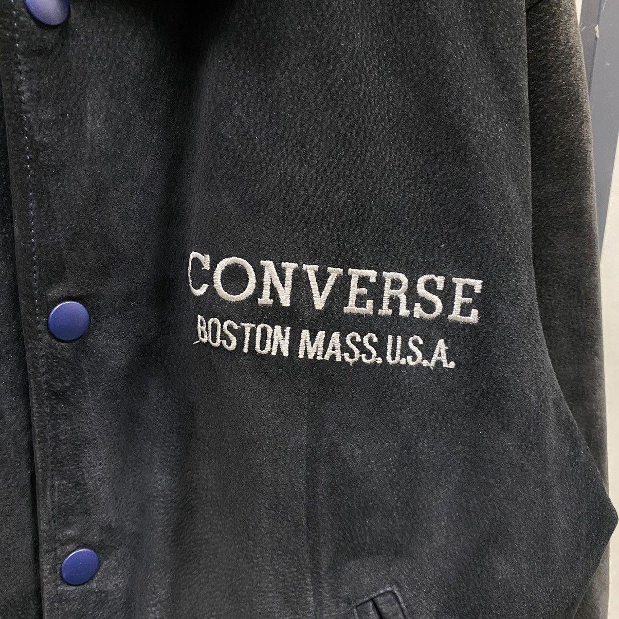Converse × Vintage Vintage Converse Chuck Taylor Pig Skin Varsity Jacket Size US L / EU 52-54 / 3 - 6 Thumbnail