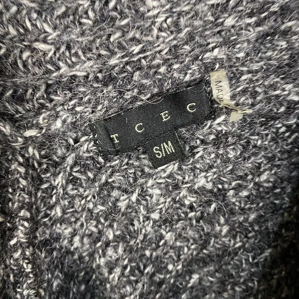 Other TCEC Cardigan Women's S/M Knitted Gray Wool Blend Adults Size S / US 4 / IT 40 - 3 Thumbnail