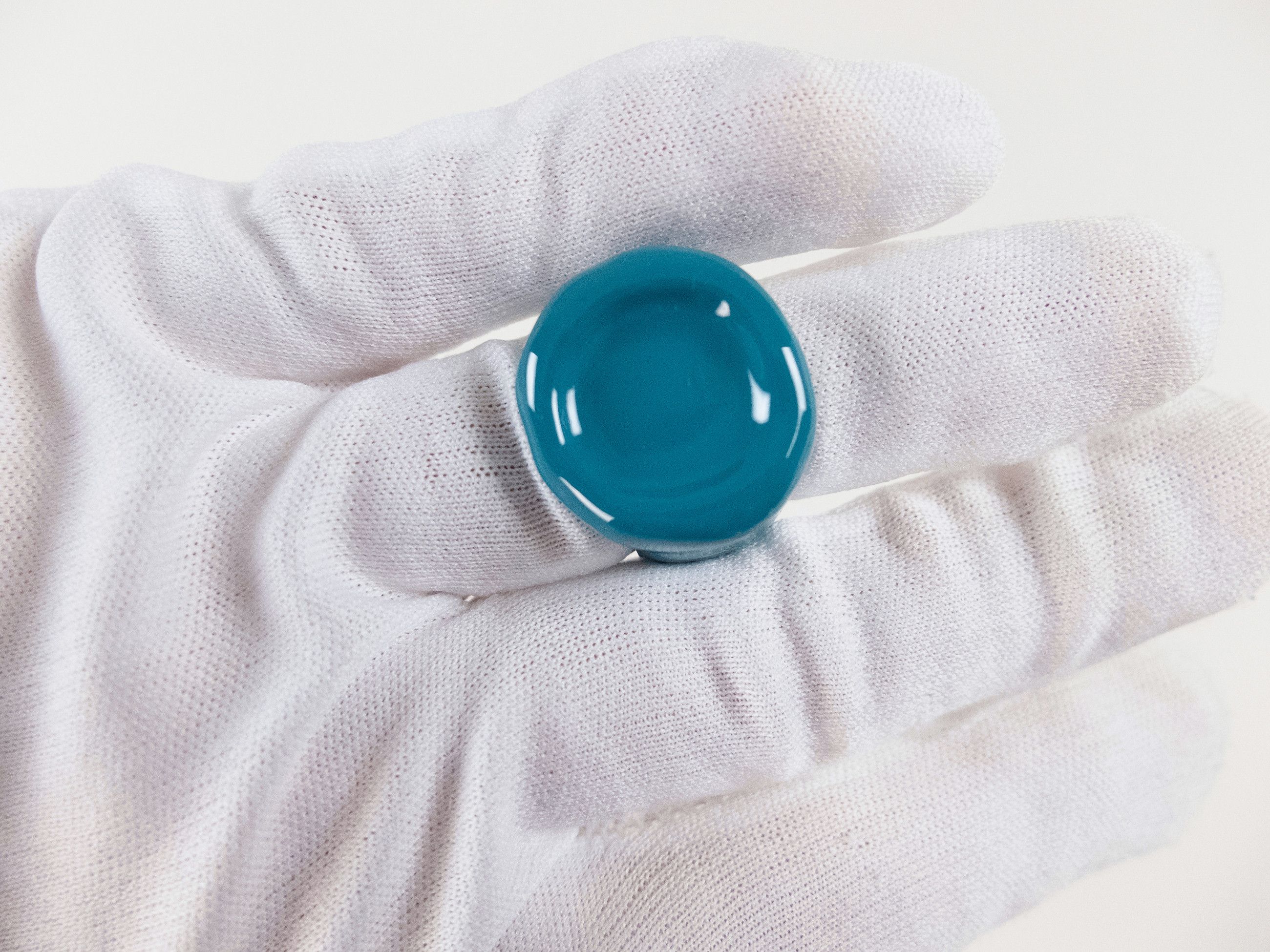 Bottega Veneta BOTTEGA VENETA Seal blue Sterling silver signet ring 9 19 q Size ONE SIZE - 7 Thumbnail