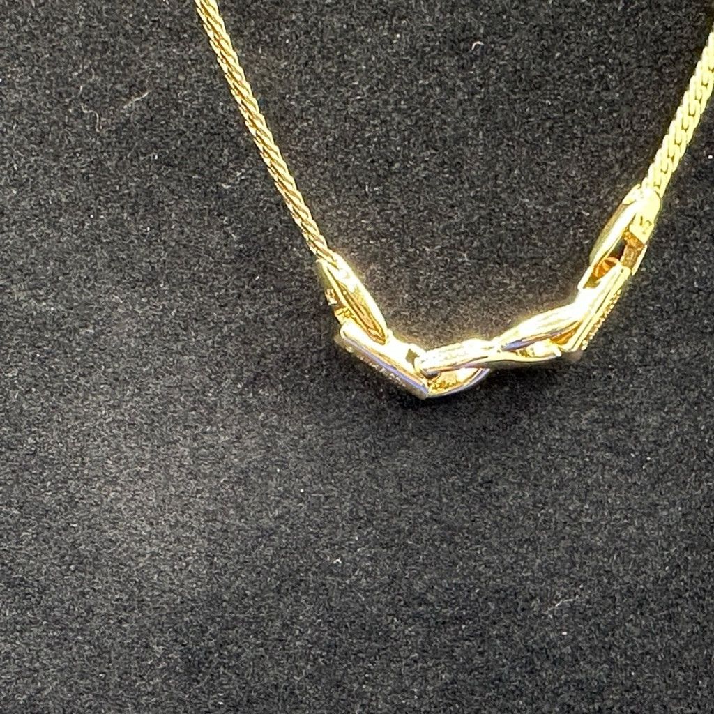 Nina Ricci Nina Ricci gold and green emerald crystal necklace Size ONE SIZE - 3 Thumbnail