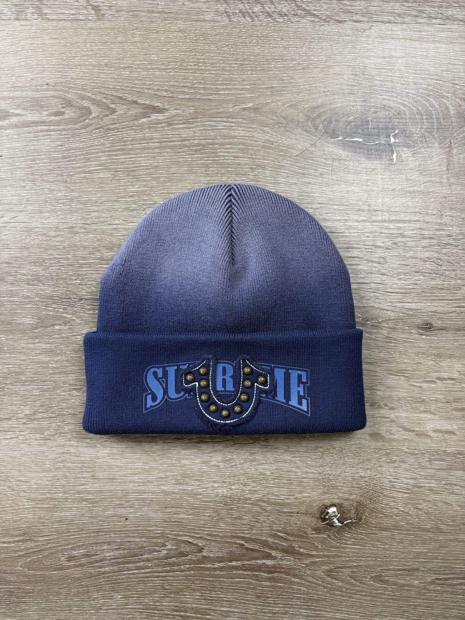 Supreme x True Religion Beanie (FW25) (Navy)