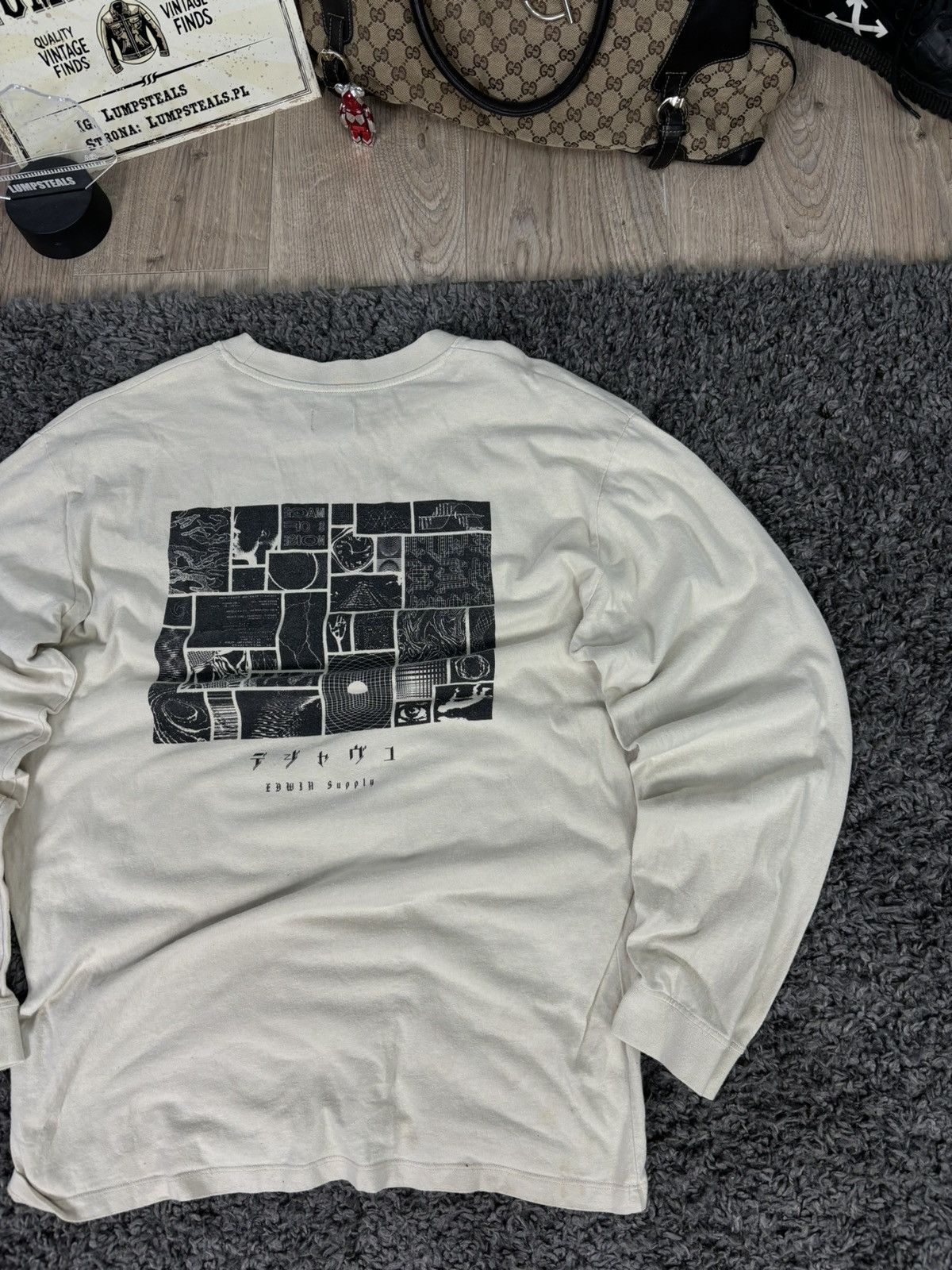 Edwin × Japanese Brand × Vintage Rare Crazy Japanese Longsleeve Big Logo Edwin Supply Y2K Size US L / EU 52-54 / 3 - 4 Thumbnail