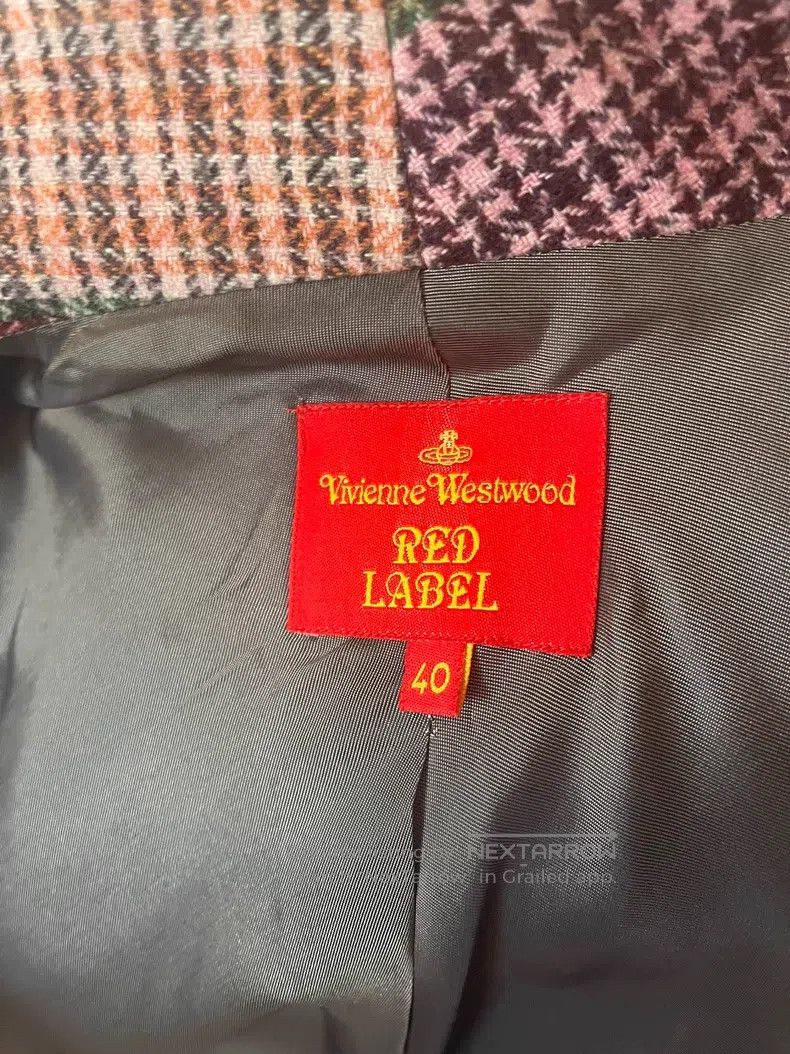 Vivienne Westwood Vivienne Westwood Red Label Plaid Patchwork Blazer Size S / US 4 / IT 40 - 5 Thumbnail