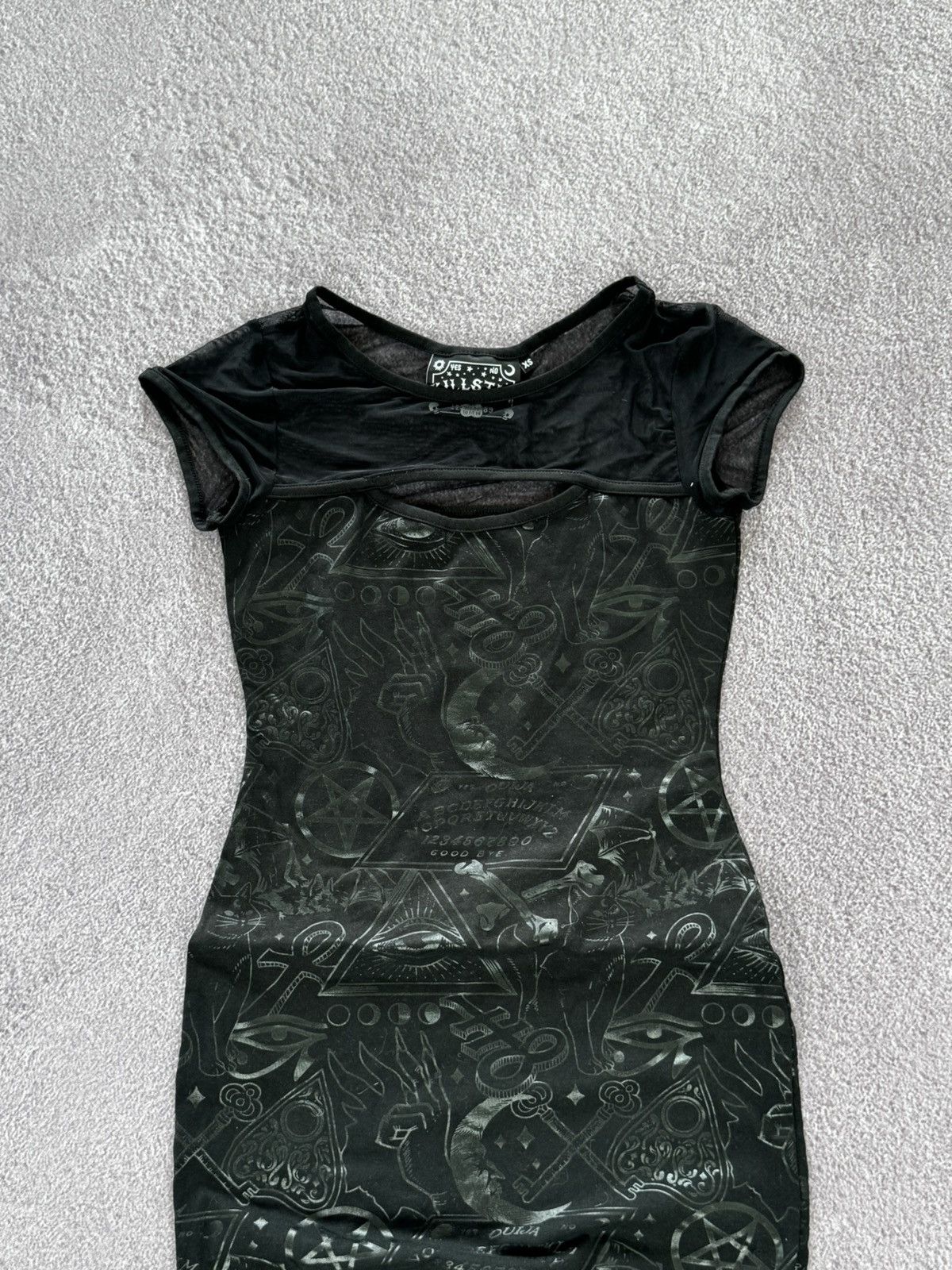 Beauty Beast Killstar Gothic Vibe Y2K Womens Opium Mini Dress Size XS / US 0-2 / IT 36-38 - 2 Thumbnail