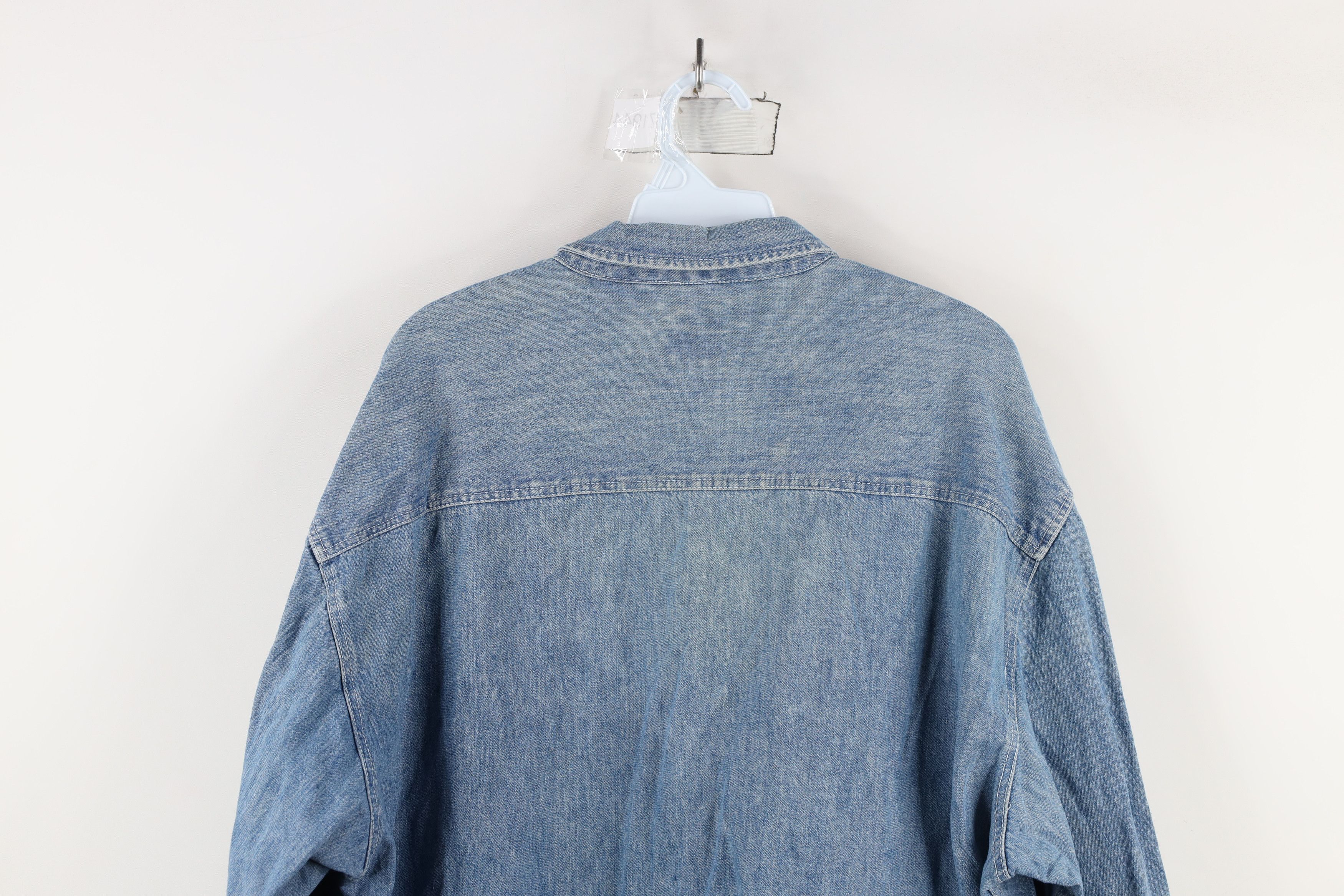 Gap × Vintage Vintage 90s Gap Denim Jean Button Down Shirt Blue Cotton Size US L / EU 52-54 / 3 - 13 Thumbnail