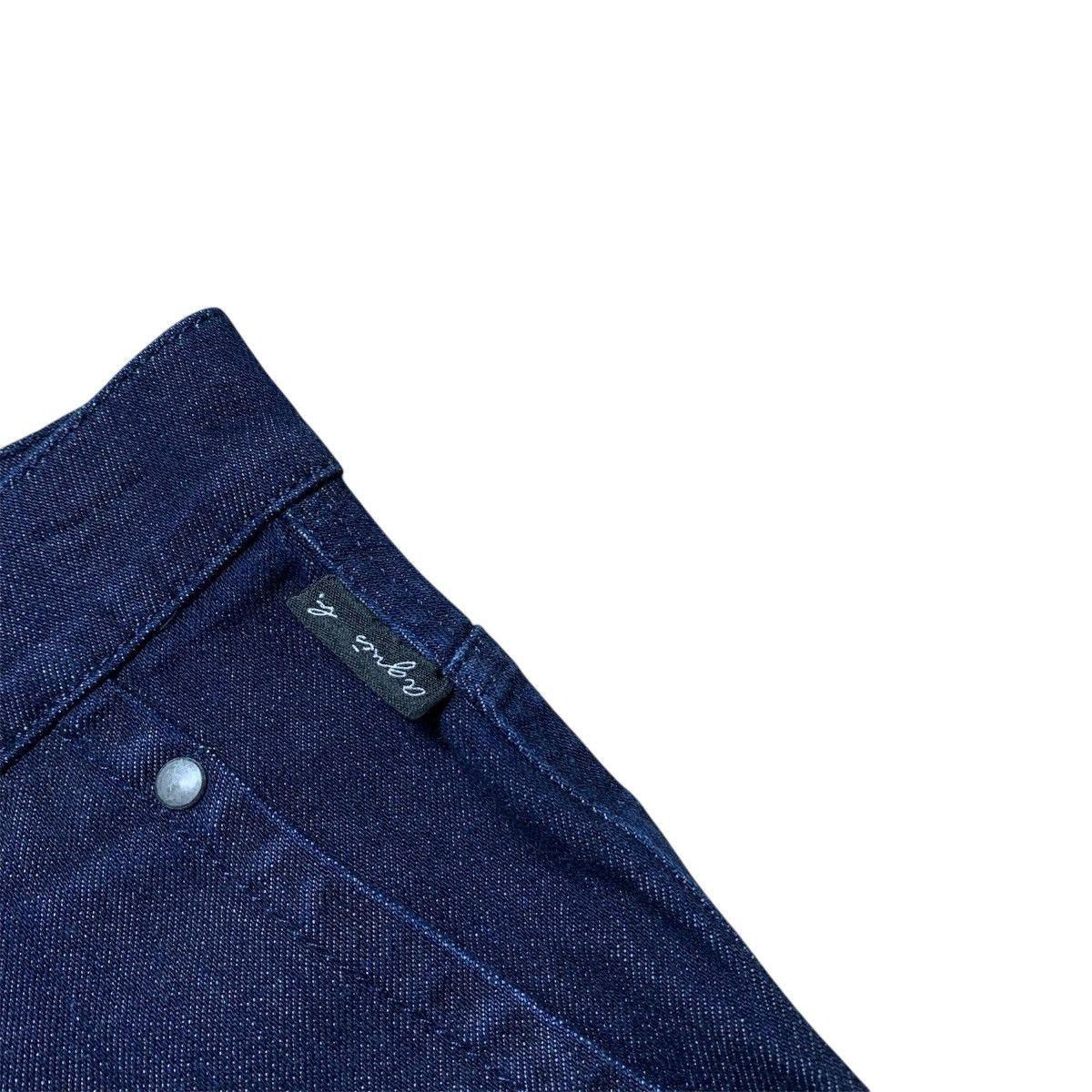 agnes b. Agnes B Dark Blue Jeans Leather Logo Patch On Back Size 27" / US 4 / IT 40 - 5 Thumbnail
