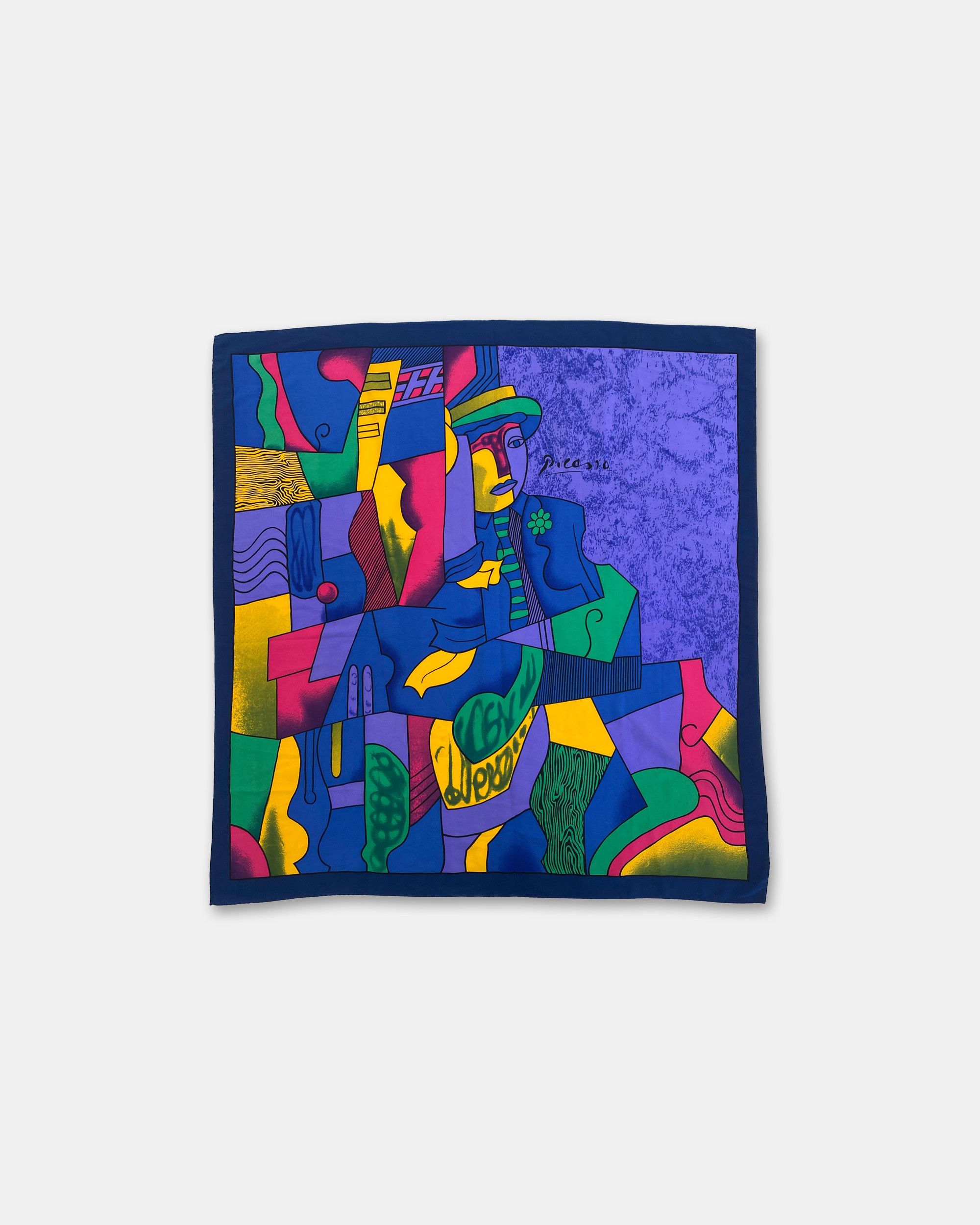 Vintage 1990s Picasso Graphic Silk Carré Size ONE SIZE - 1 Thumbnail