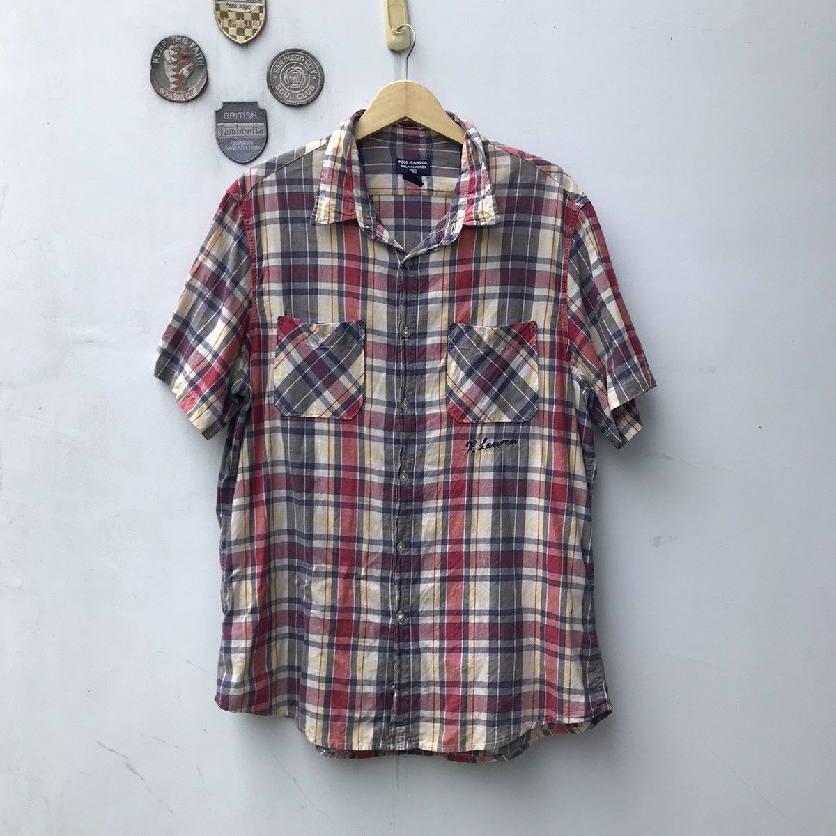 Polo Ralph Lauren × Ralph Lauren × Vintage Vintage Ralph Lauren Polo Jeans Co madrass tartan shirt Size US L / EU 52-54 / 3 - 8 Thumbnail