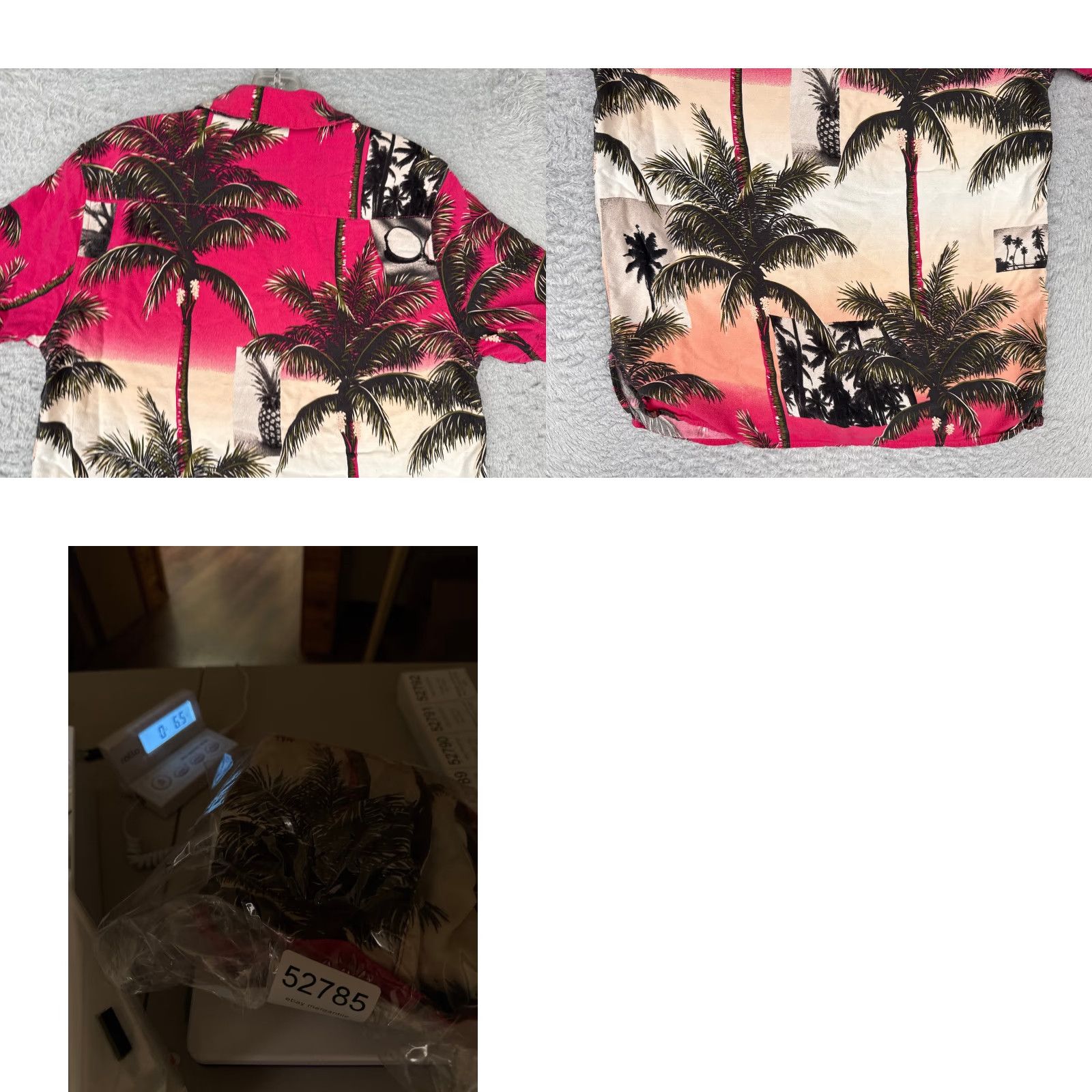Vintage Original Use Shirt Men Medium Pink Floral Coconut Palm Tree Hawaiian 100% Rayon Size US M / EU 48-50 / 2 - 9 Thumbnail
