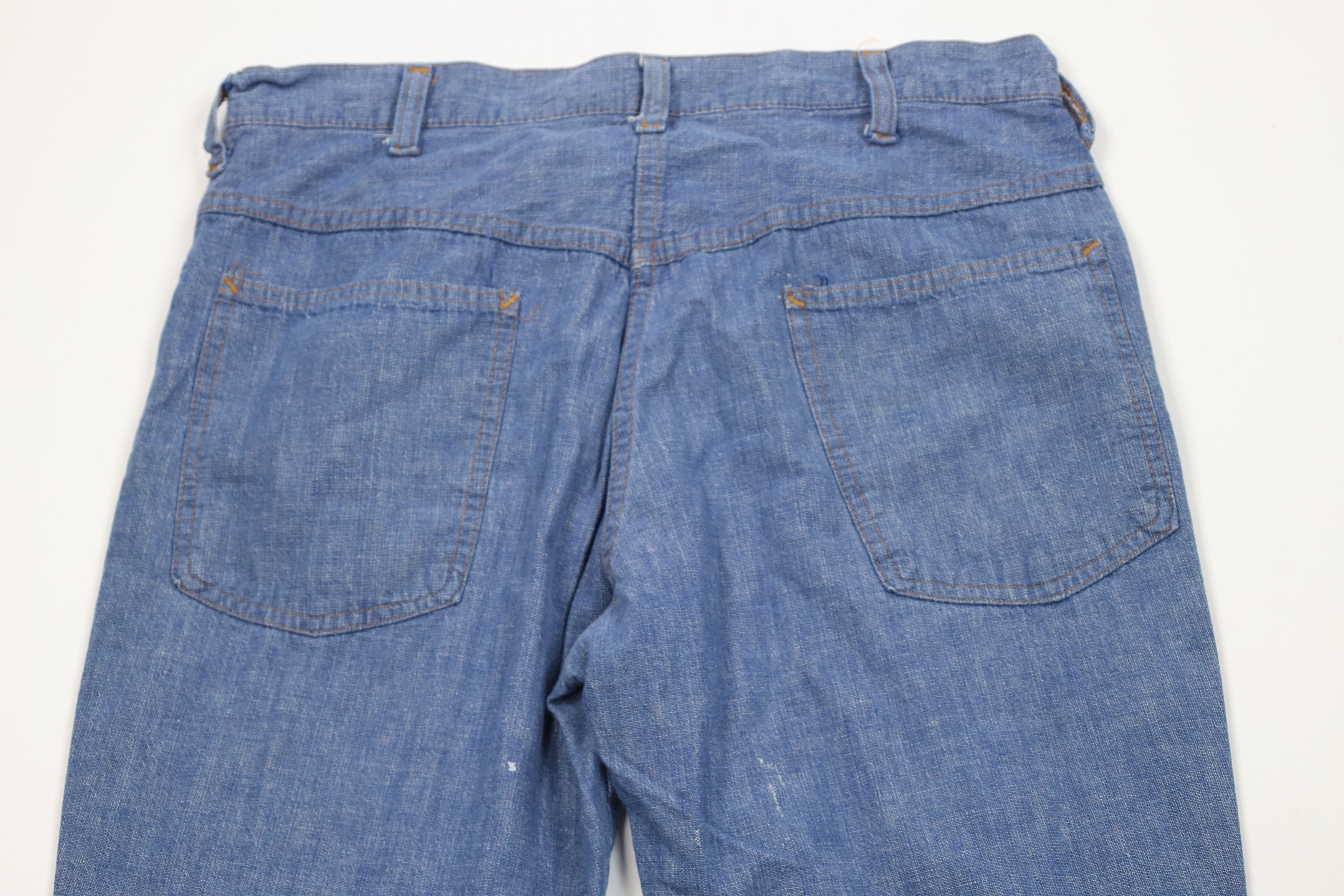 Vintage Vintage 70s Streetwear Flared Bell Bottoms Jeans Blue USA Size US 32 / EU 48 - 10 Thumbnail
