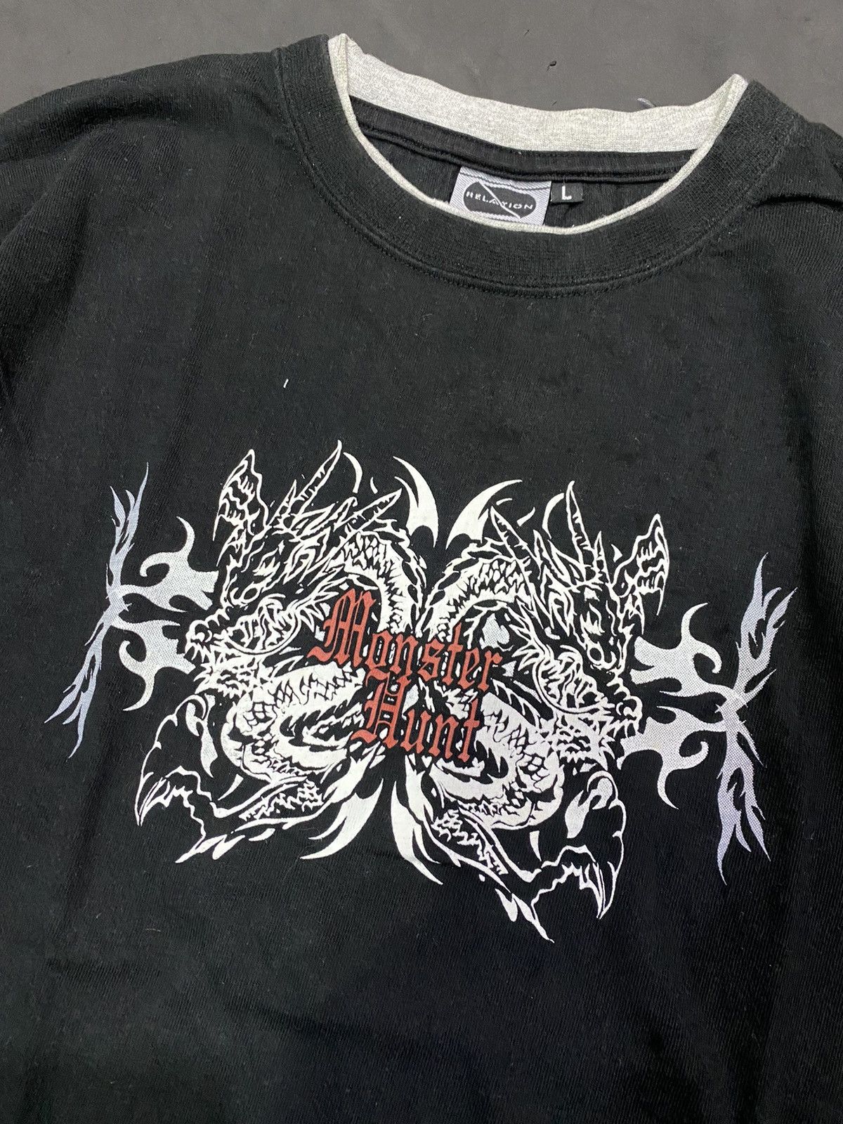 If Six Was Nine × Japanese Brand × Le Grande Bleu (L.G.B.) 💸BINDINGOFFER💸Japanese Dragon Hunter Tee Size US L / EU 52-54 / 3 - 2 Thumbnail