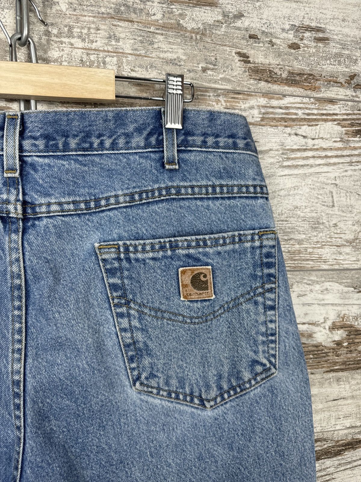 Carhartt Mens Vintage Carhartt Wip denim jeans Carpenter double knee Size US 38 / EU 54 - 15 Thumbnail